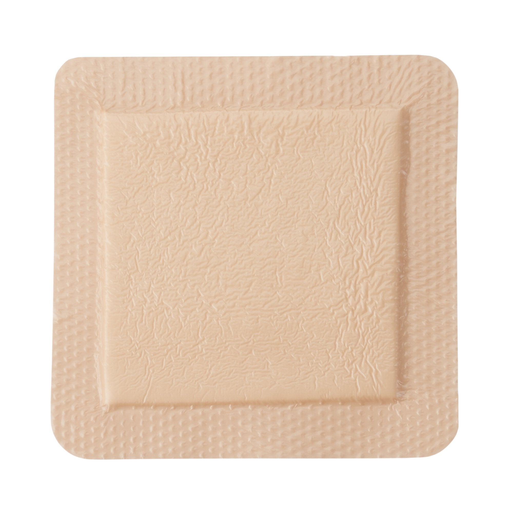 McKesson Silicone Adhesive with Border Silicone Foam Dressing, 6 x 6 Inch 4844