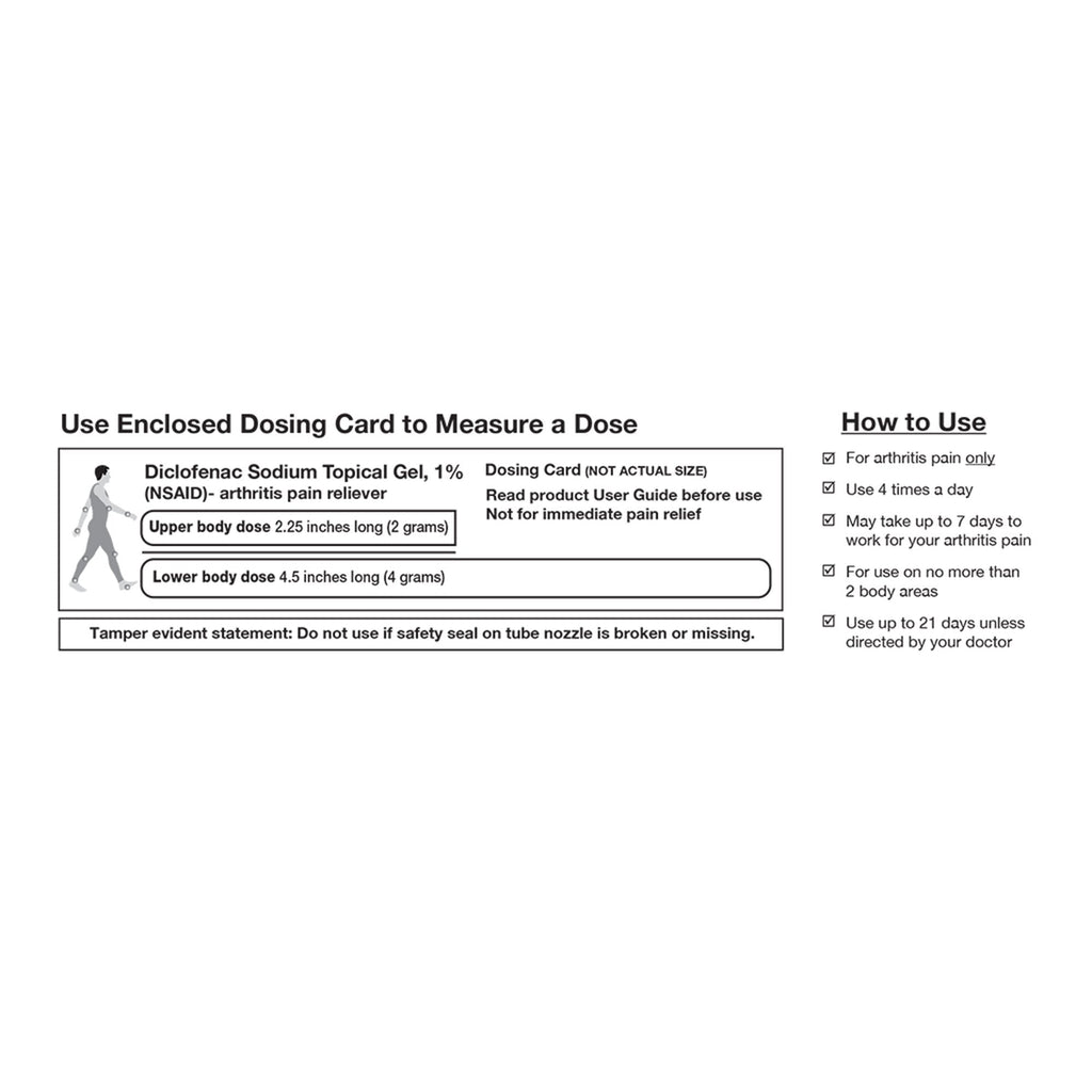 Geri-Care® 1% Diclofenac Sodium Topical Gel NSAID Arthritis Pain Reliever S140-01-GCP