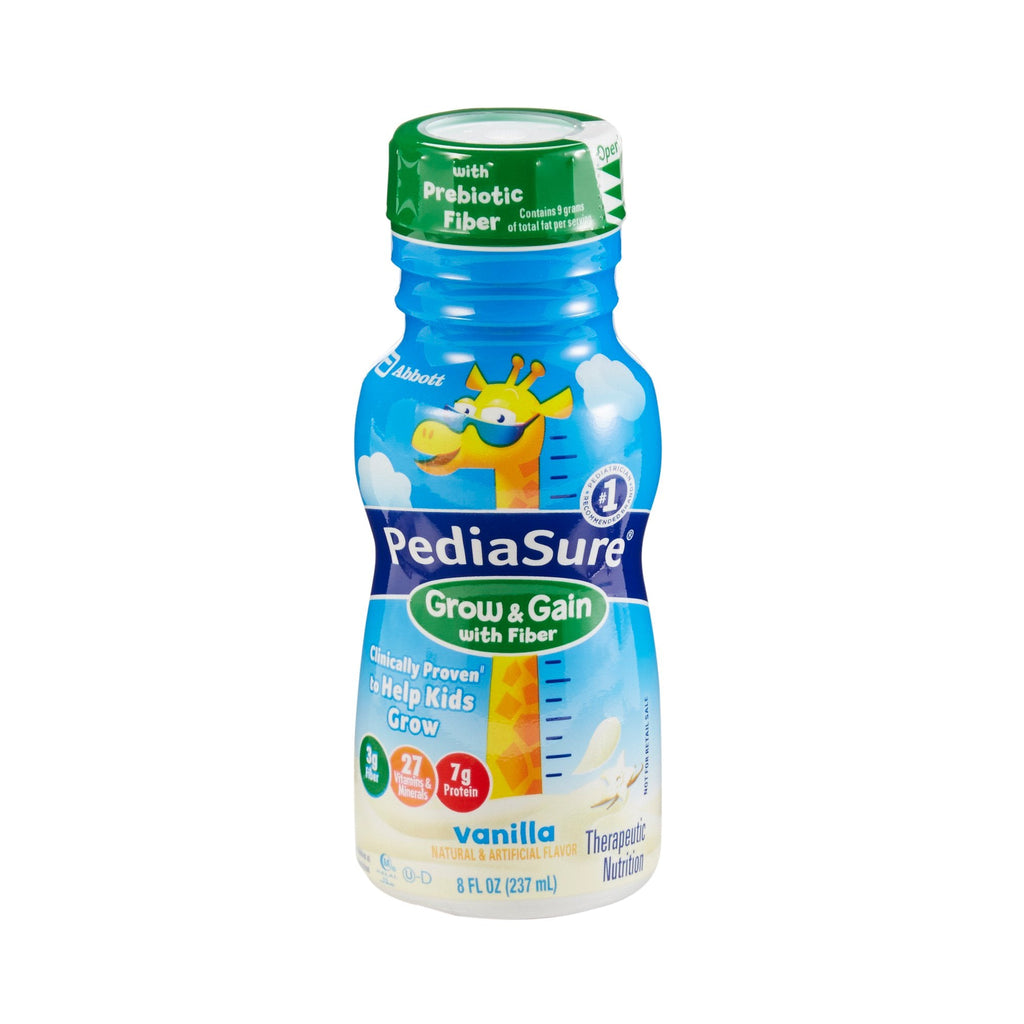 PediaSure Grow & Gain With Fiber Therapeutic Nutrition, Vanilla, 8-ounce bottle 67531