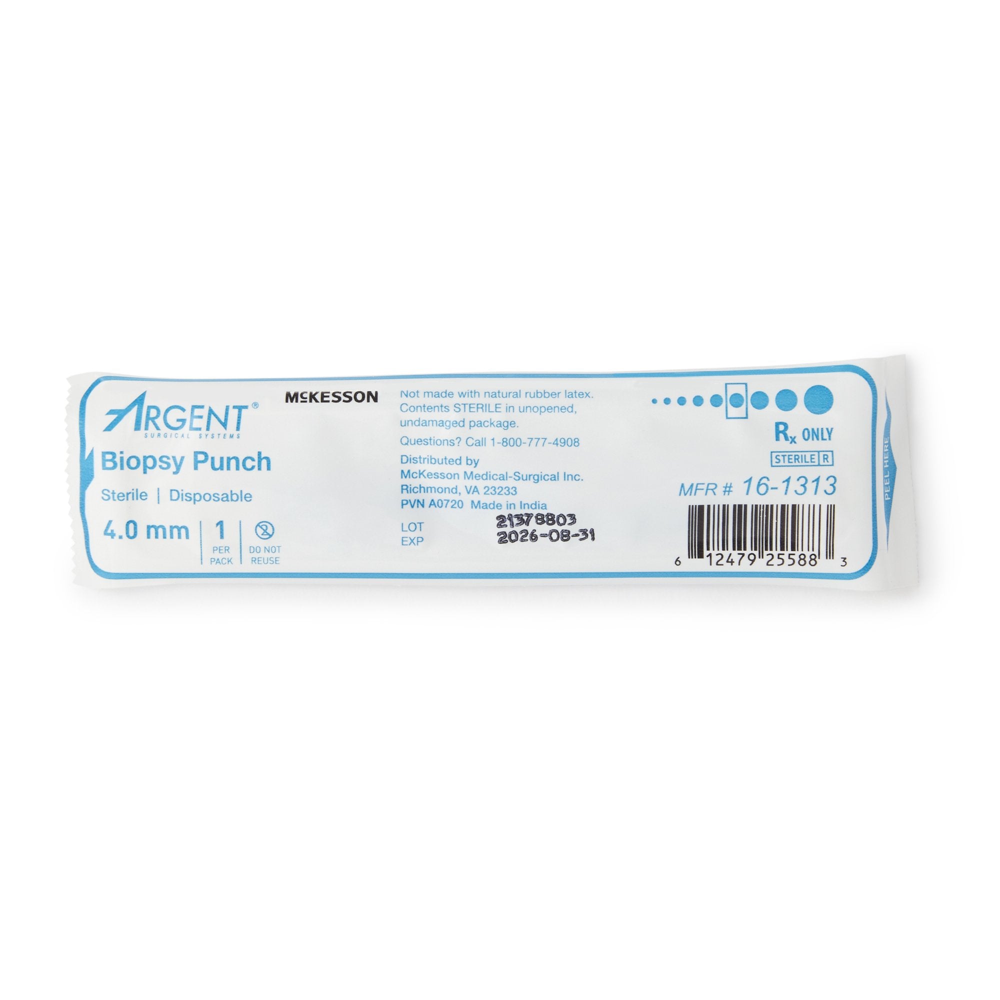 McKesson Argent™ Disposable Biopsy Punches, 4.0 mm 16-1313