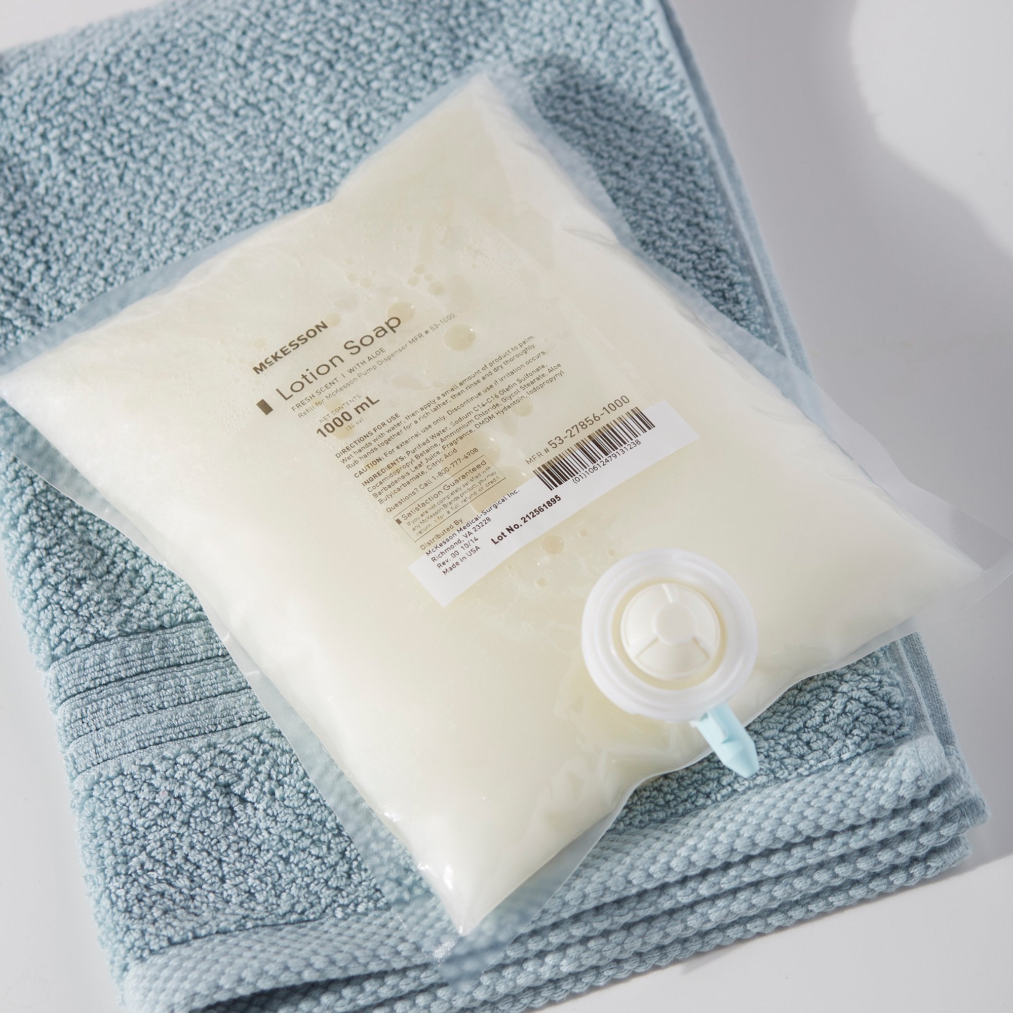 McKesson Lotion Soap, 1,000ml Refill Bag, Fresh Scent 53-27856-1000