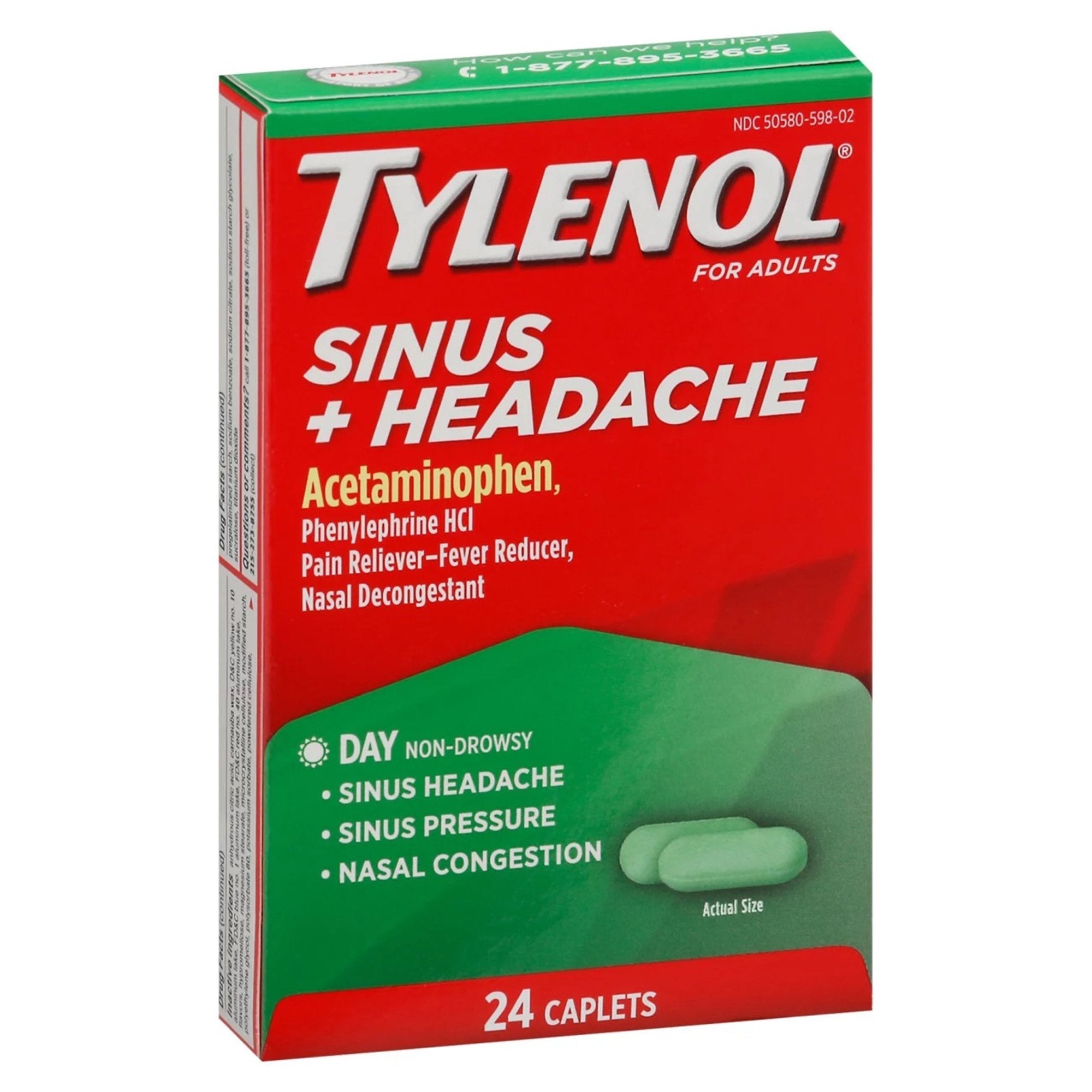 Tylenol® Sinus + Headache Caplets Day 50580059801