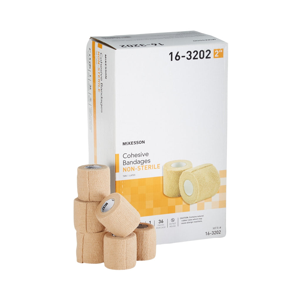 McKesson Self-adherent Closure Cohesive Bandage, 2 Inch x 5 Yard 16-3202