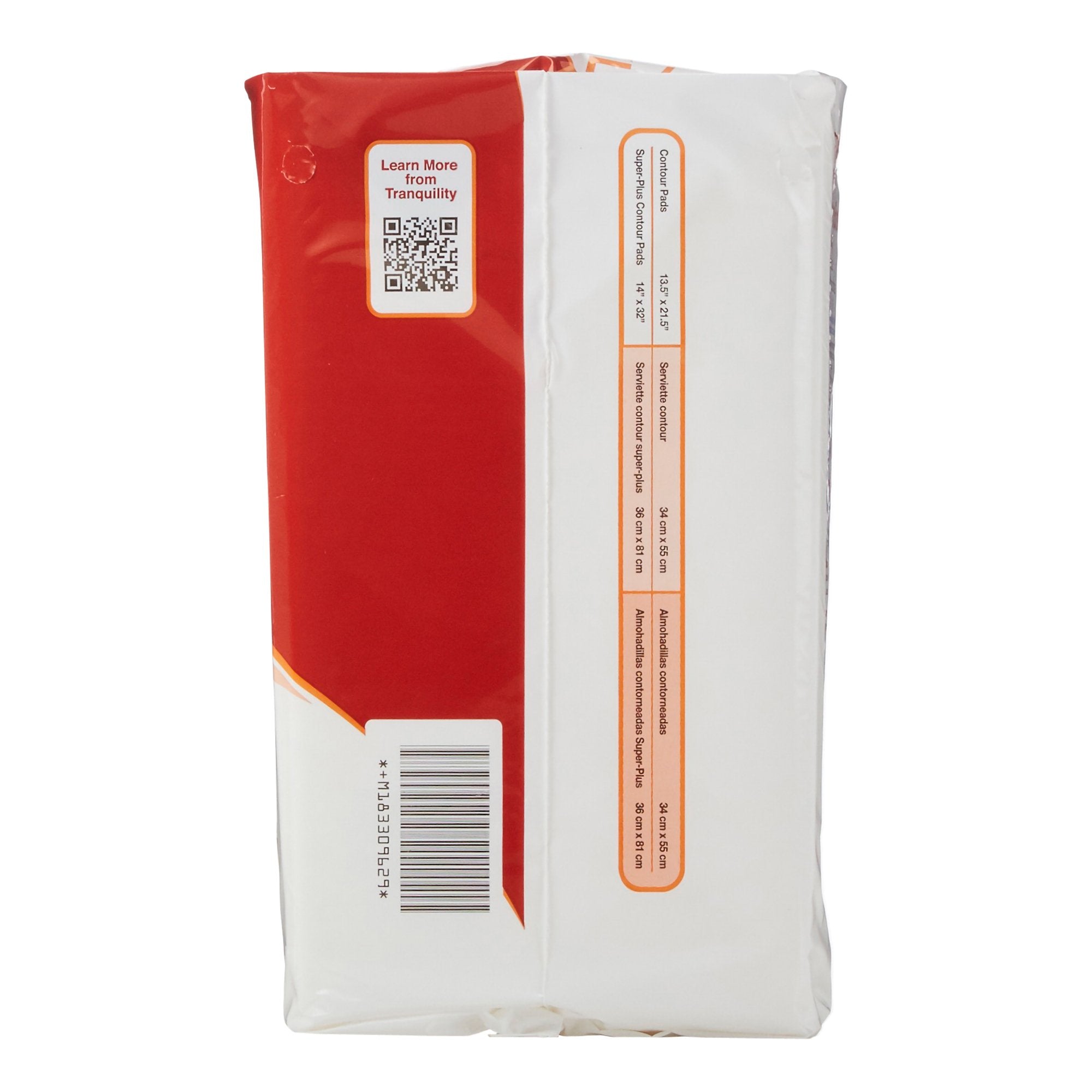 Tranquility® Top Liner® Added Absorbency Incontinence Booster Pad 13½ x 21½ Inch 3096