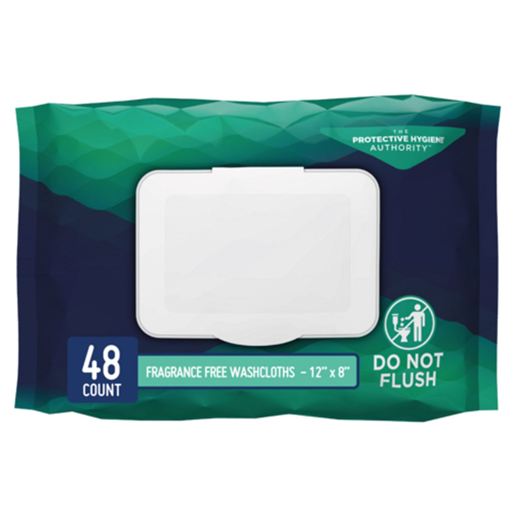 Prevail Adult Washcloths, Soft Pack, Aloe, Vitamin E, 12 x 8 Inch WW-810
