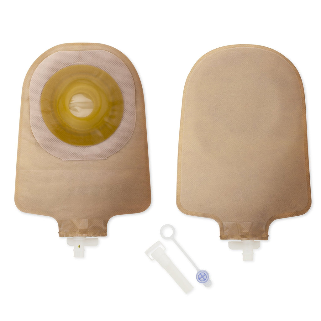Premier™ One-Piece Beige Urostomy Pouch, Pre-cut to Fit 25 mm Stomas 8494