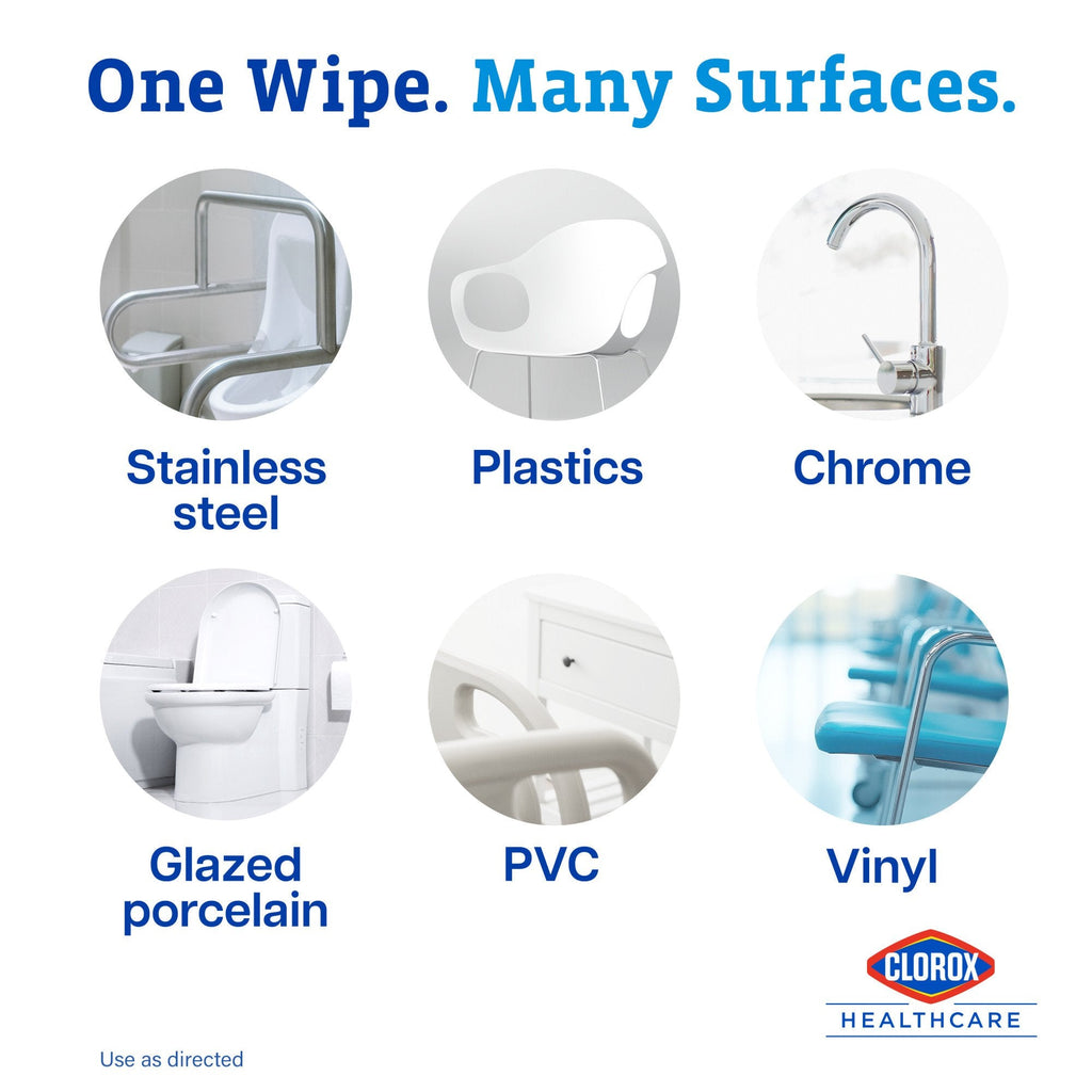 Clorox Healthcare® VersaSure® Cleaner Disinfectant Wipes, Refill Pouch 31761