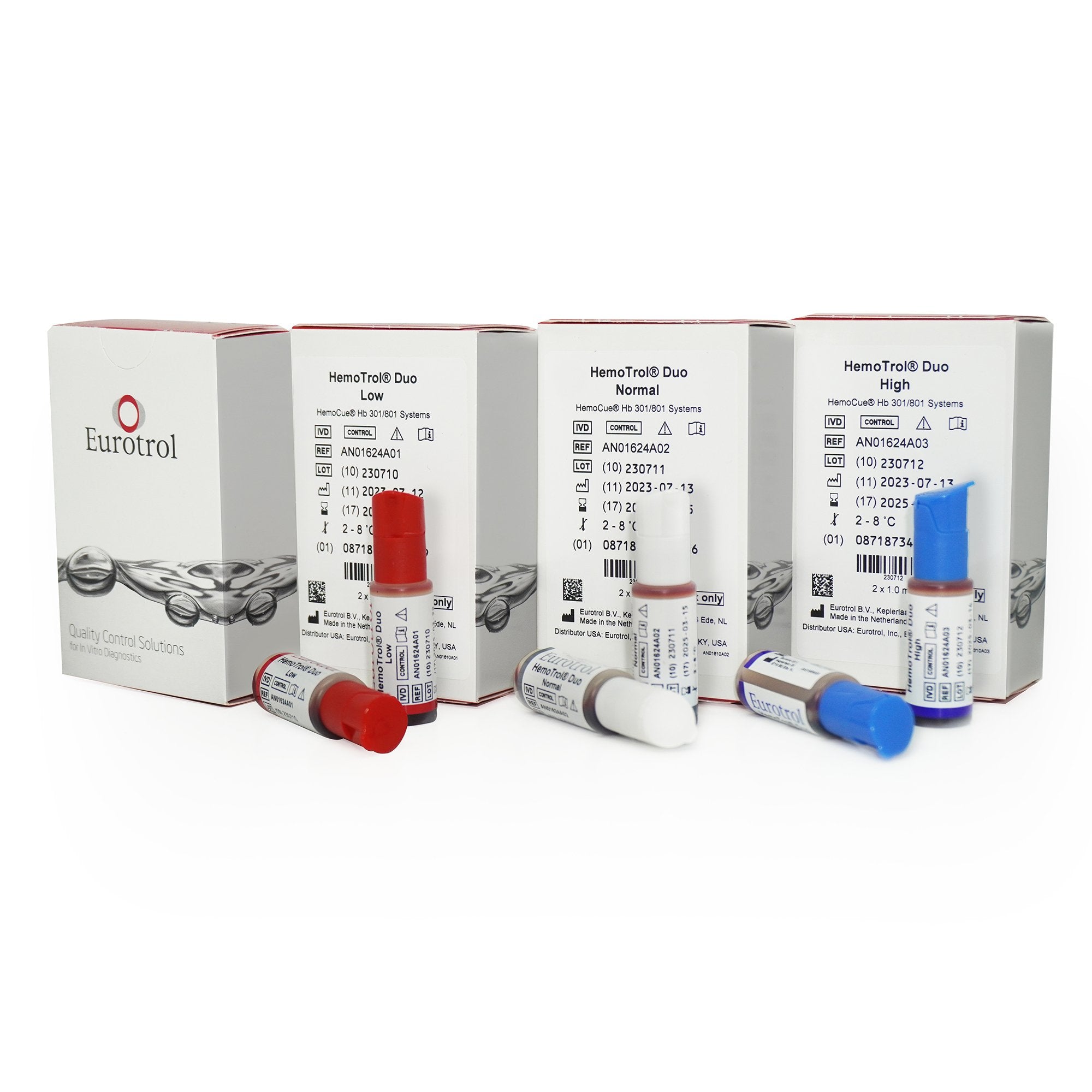Assayed Control Hemotrol Duo Hemoglobin Normal Level 2 X 1 mL 287.002.002