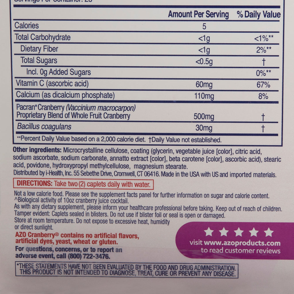 AZO Cranberry® Urinary Tract Health Supplement 87651042067