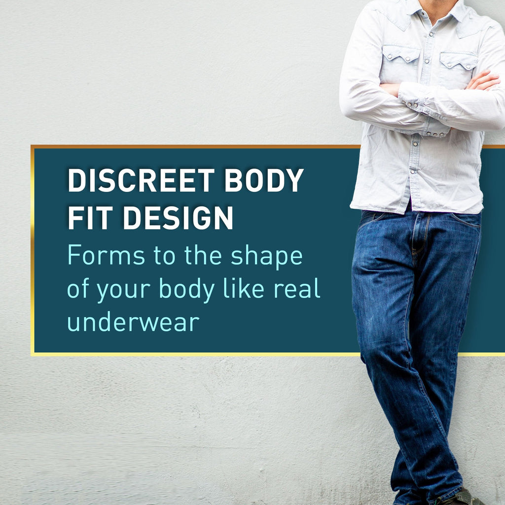 McKesson Premium Discreet Underwear for Men, Heavy Absorbency, Small/Medium UWDS-SMGRAY