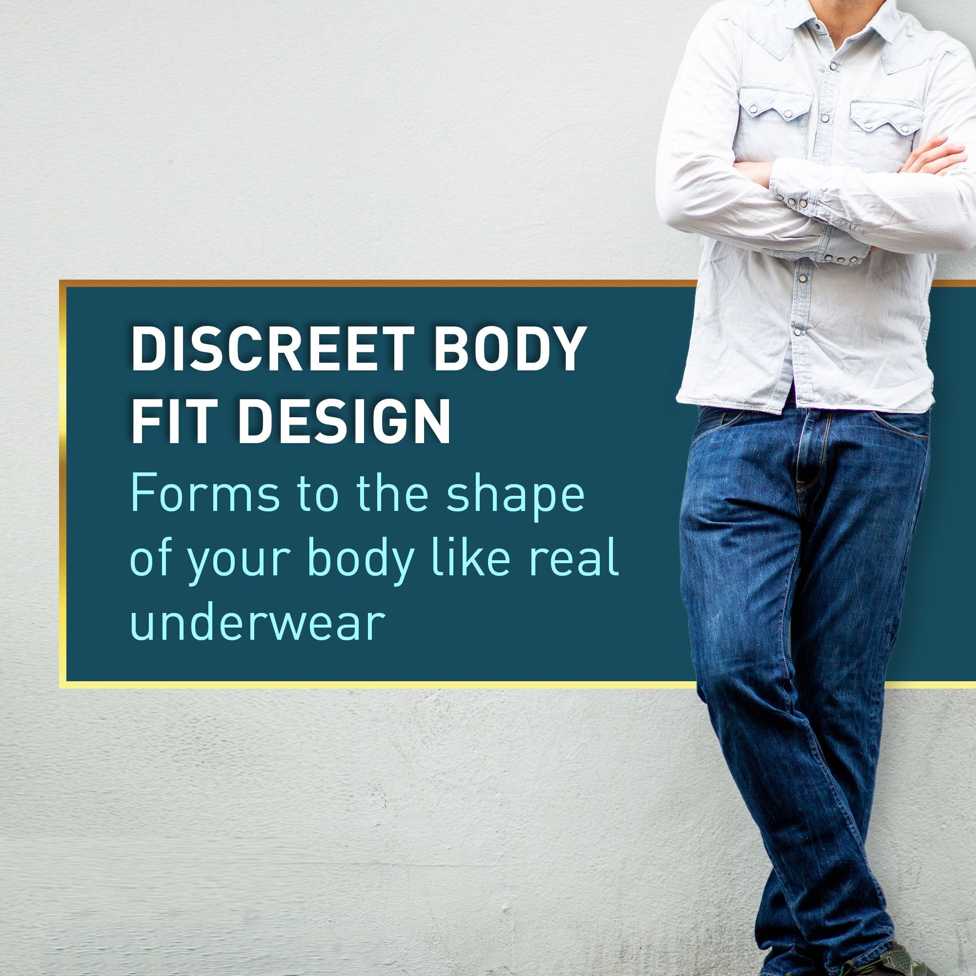 McKesson Premium Discreet Underwear for Men, Heavy Absorbency, Small/Medium UWDS-SMGRAY