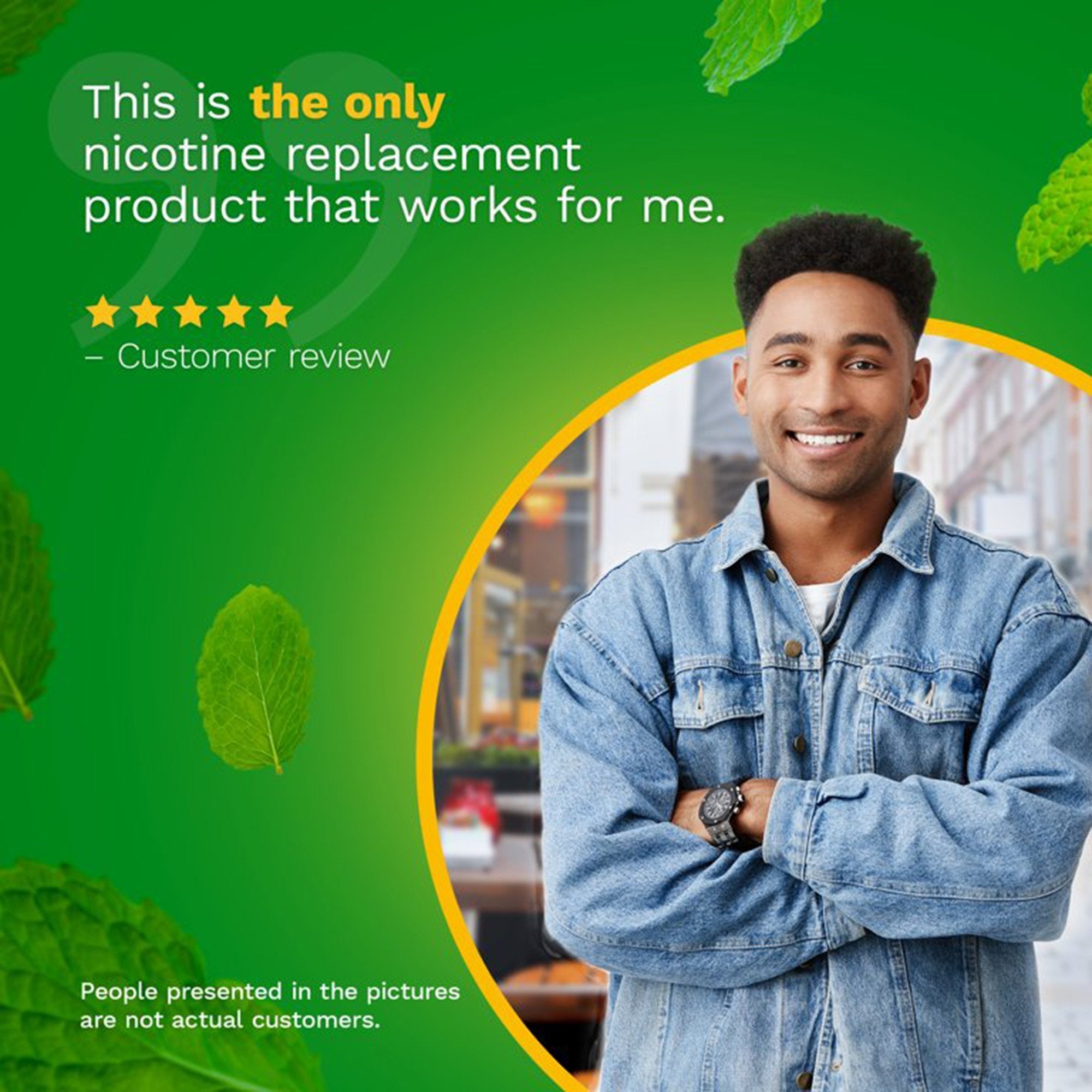 Nicorette Stop Smoking Aid Gum 4 mg Spearmint Burst with a Hint of Chamomile 00135053302