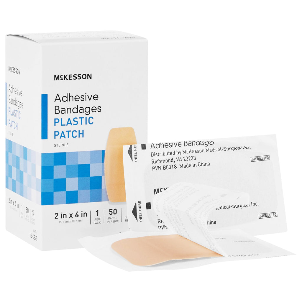 McKesson Tan Adhesive Strip, 2 x 4 Inch 16-4825