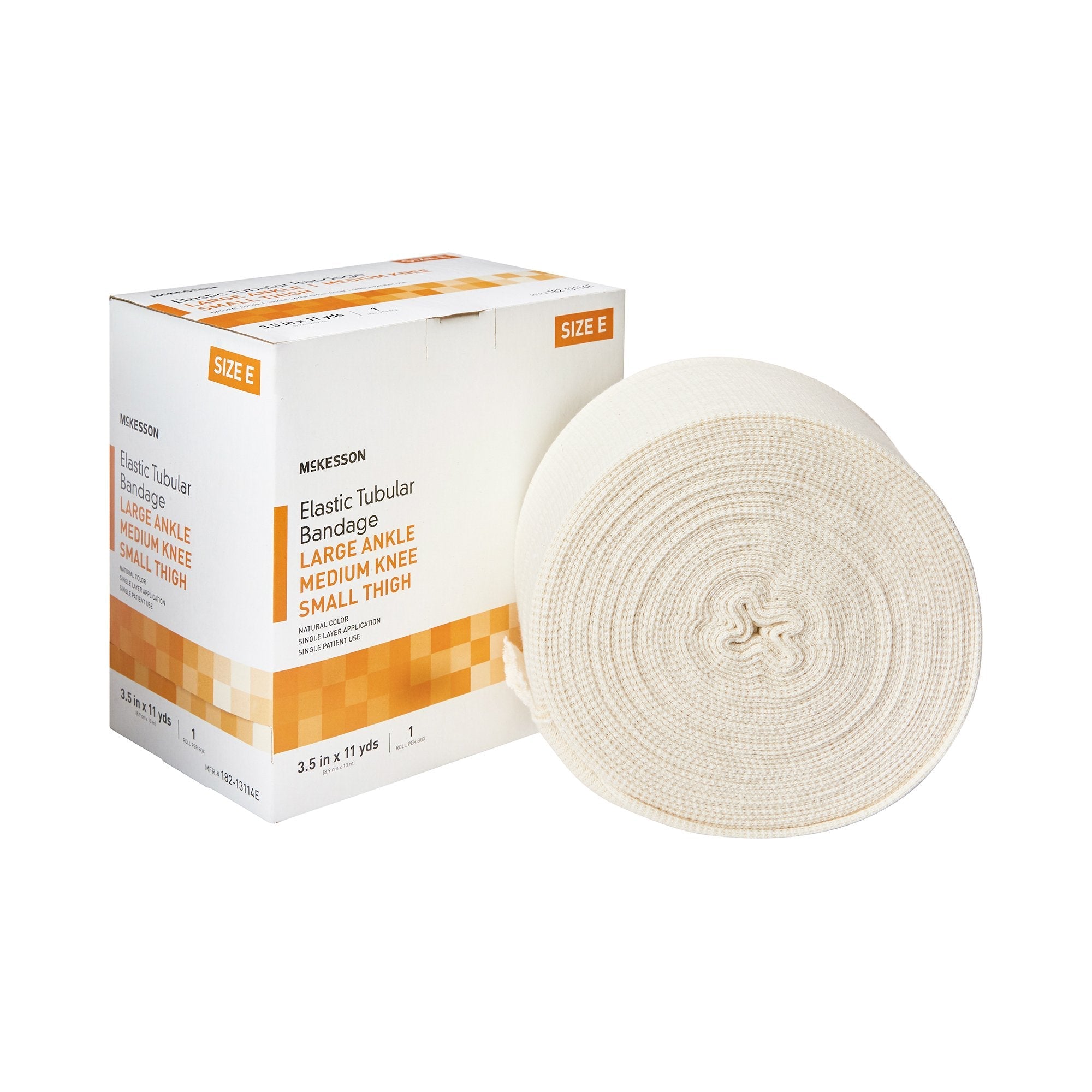 McKesson Elastic Tubular Support Bandage, 3-1/2 Inch x 11 Yard 182-13114E