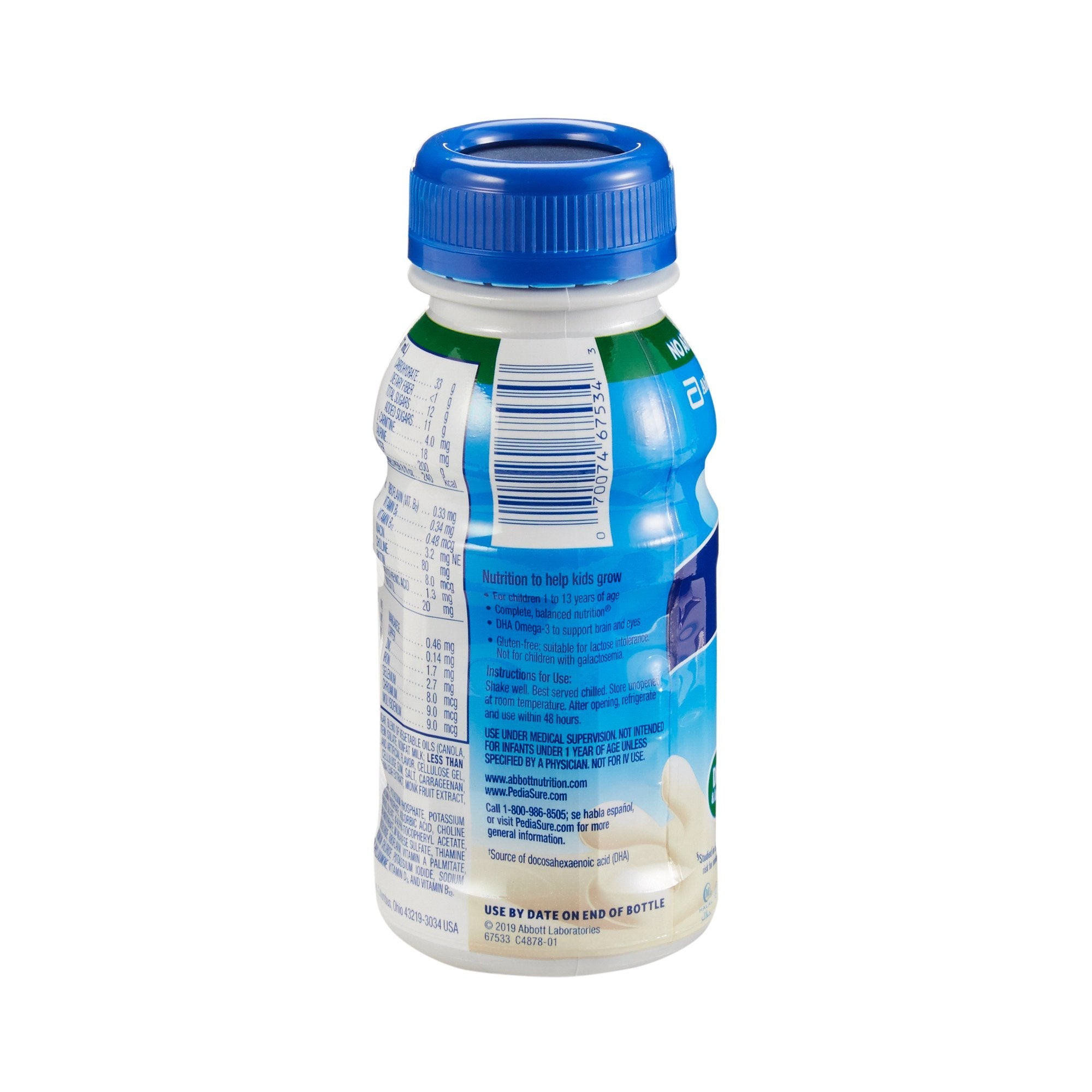 PediaSure® Grow & Gain Therapeutic Nutrition, Vanilla, 8-ounce bottle 67533