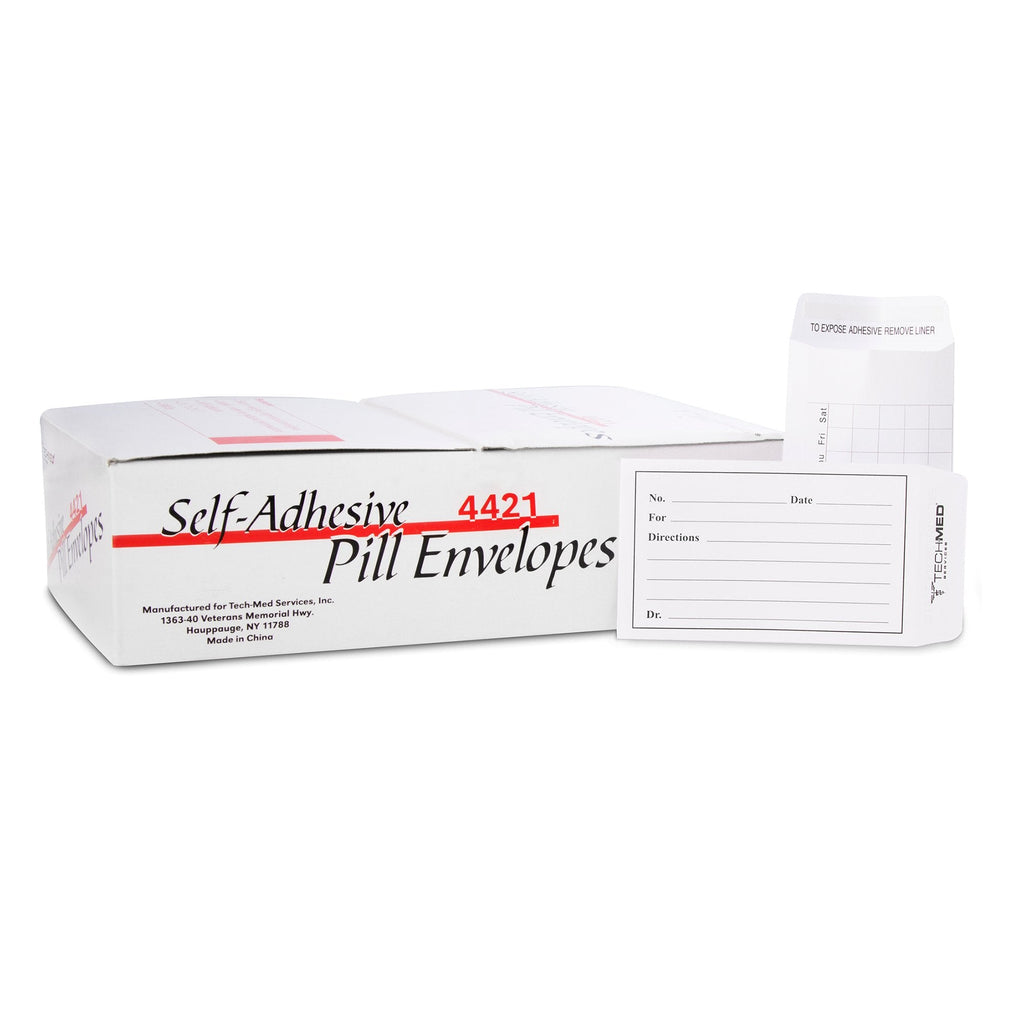 Tech-Med® Pill Envelope, 3-/2 x 2-1/4 Inch 4421