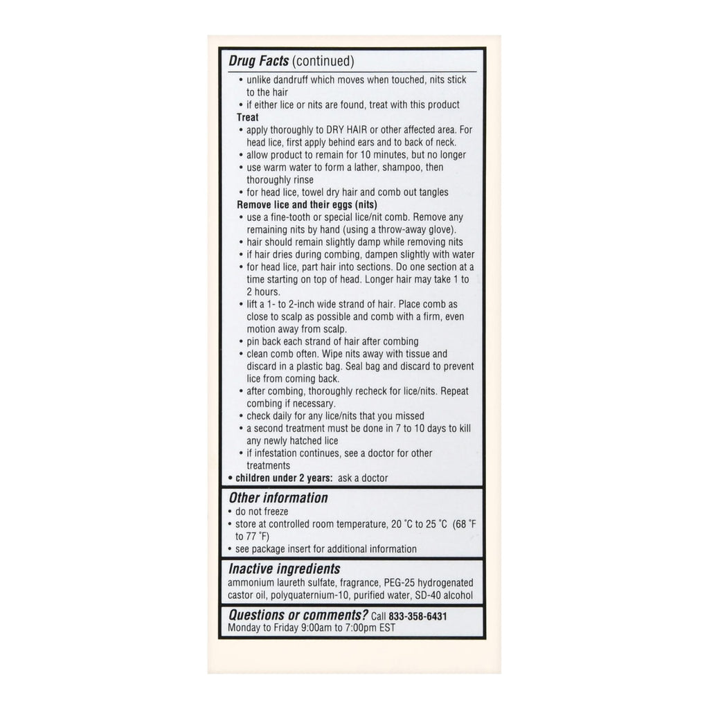 Foster & Thrive™ Maximum Strength Lice Killing Shampoo 70677118401