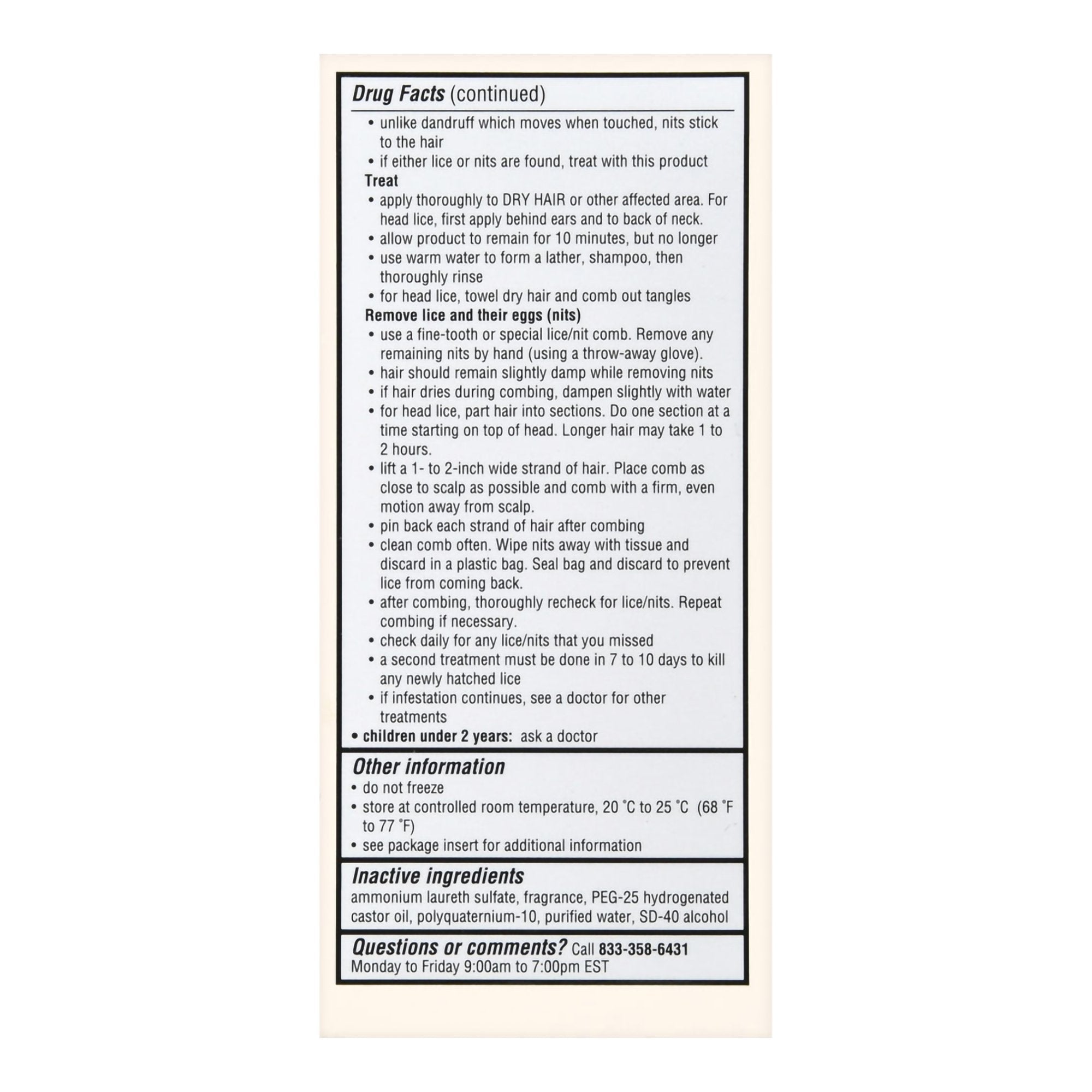 Foster & Thrive™ Maximum Strength Lice Killing Shampoo 70677118401