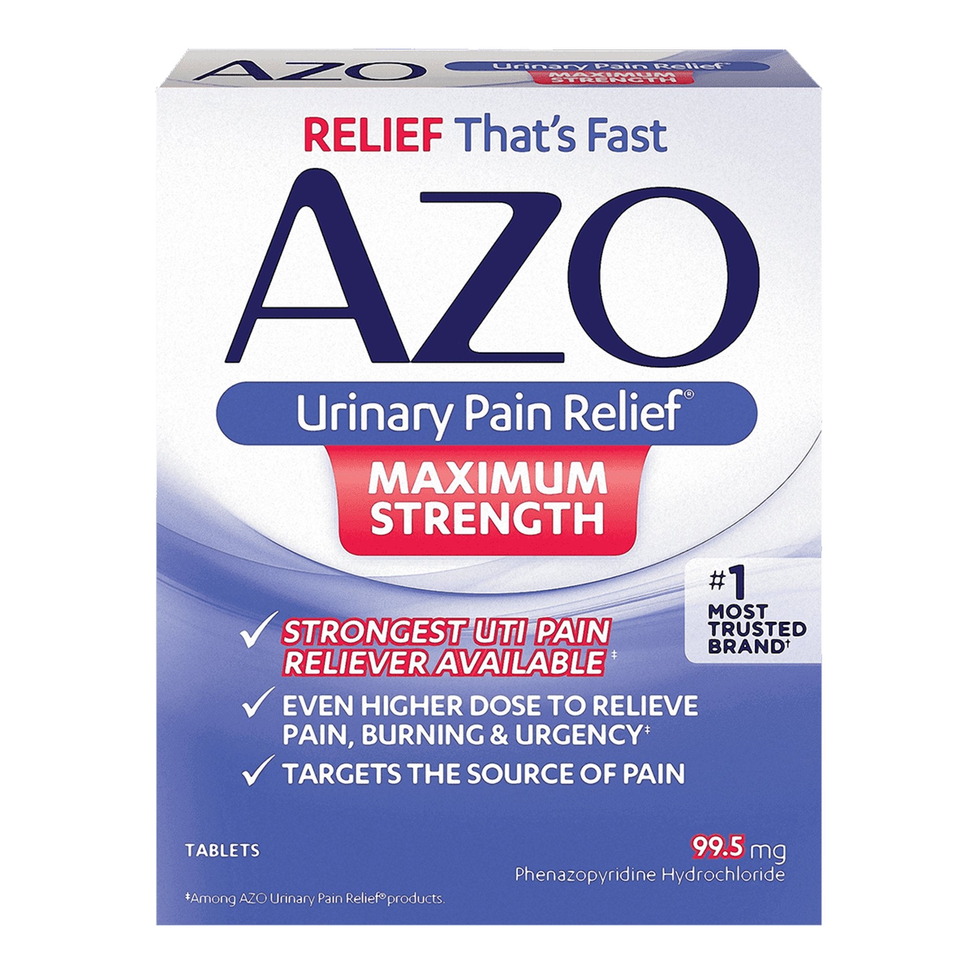 AZO® Maximum Strength Phenazopyridine Urinary Pain Relief 78765112253
