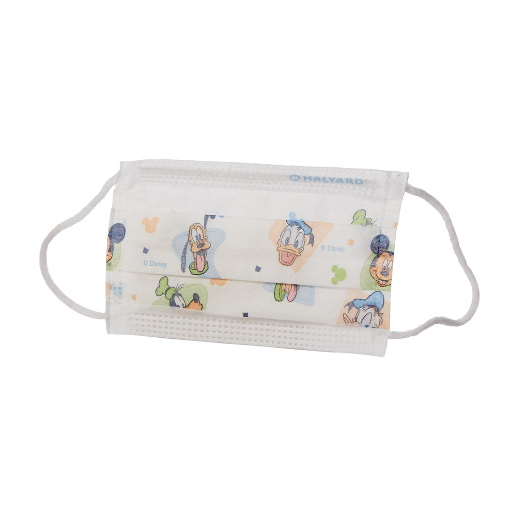 Halyard Procedure Mask Pleated Earloops Child Size Kid Design (Disney) 32856