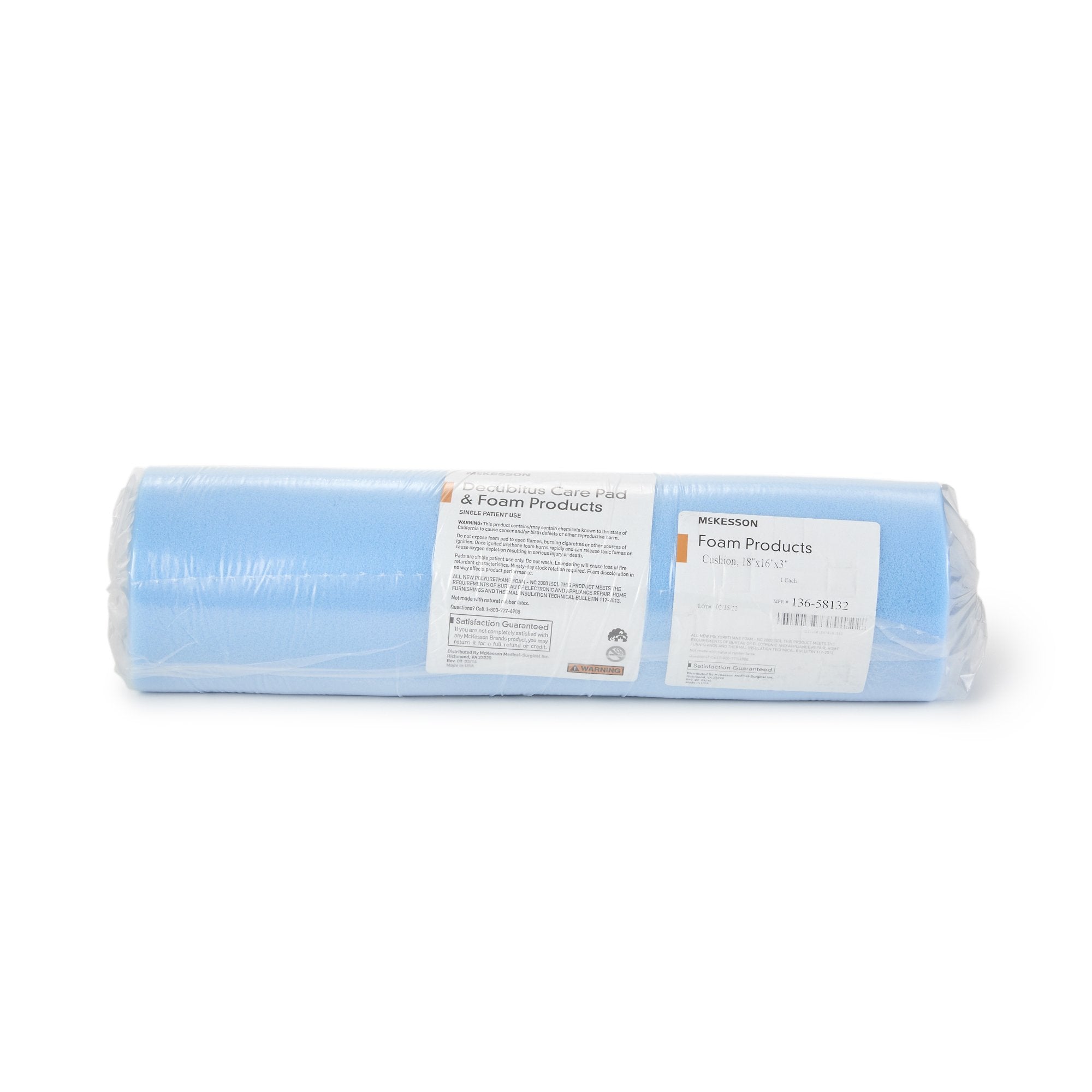 McKesson Seat Cushion, 18 W X 16 D X 3 H Inch 136-58132