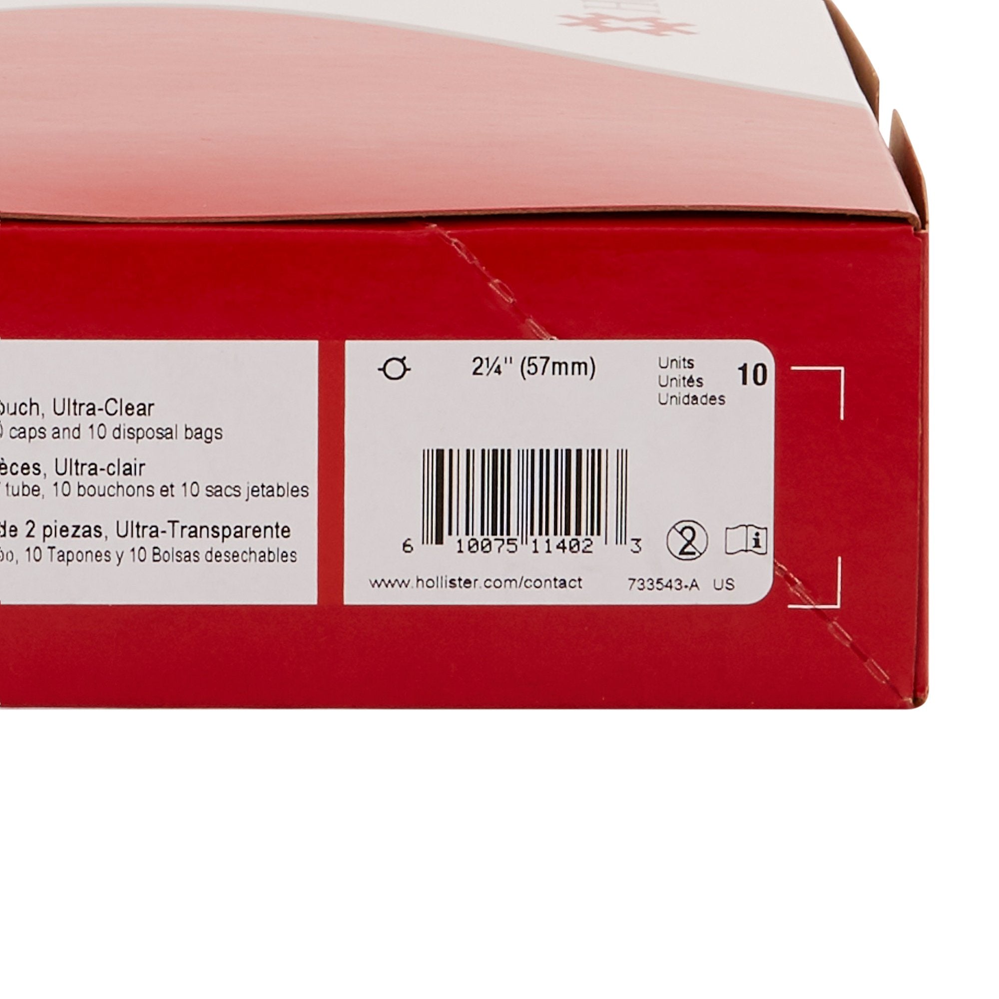 New Image™ Two-Piece Ultra-Clear Urostomy Pouch, 9 Inch Length, 2¼ Inch Flange 18423