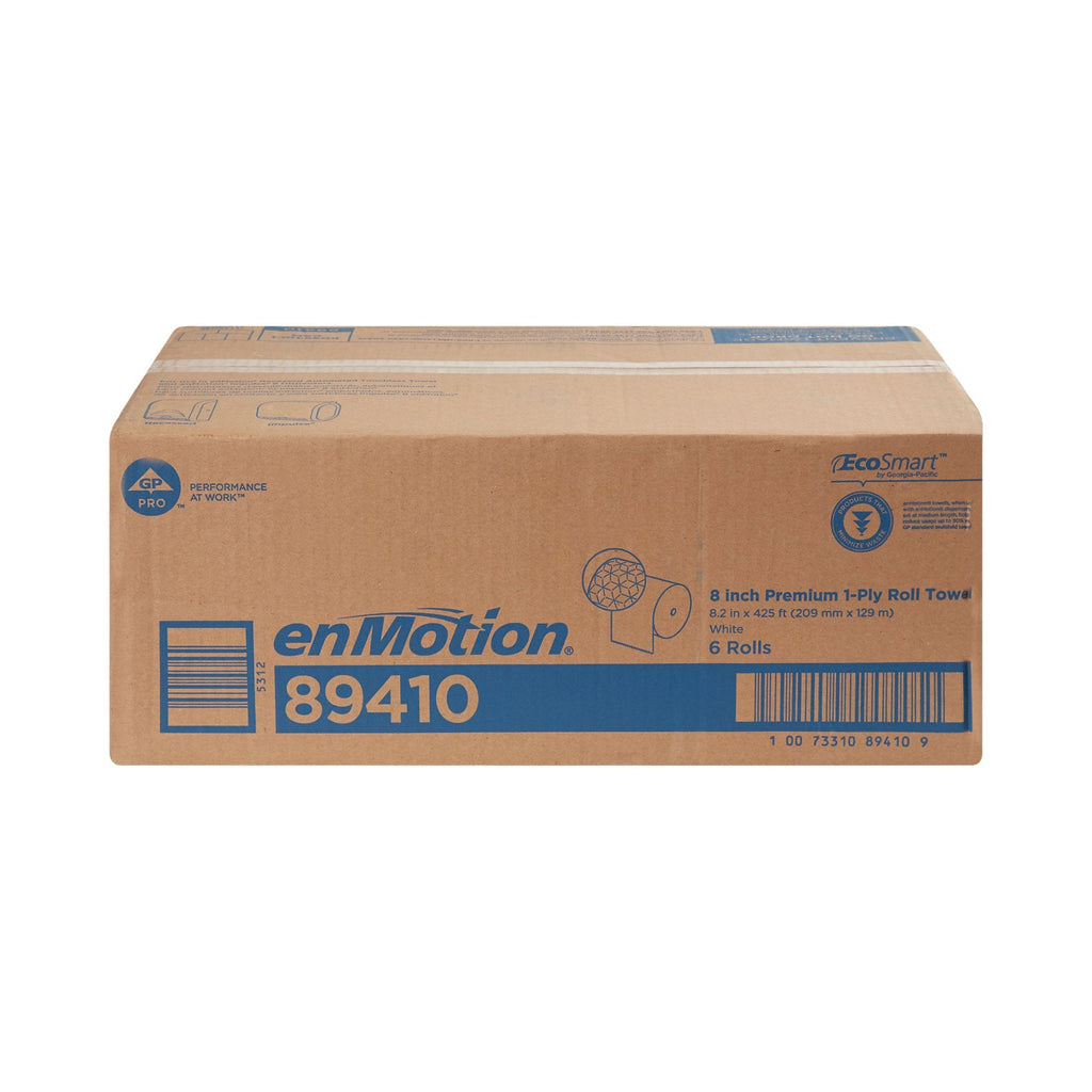 enMotion® White Premium Touchless Paper Towel, 8-1/5 Inch x 425 Foot 89410