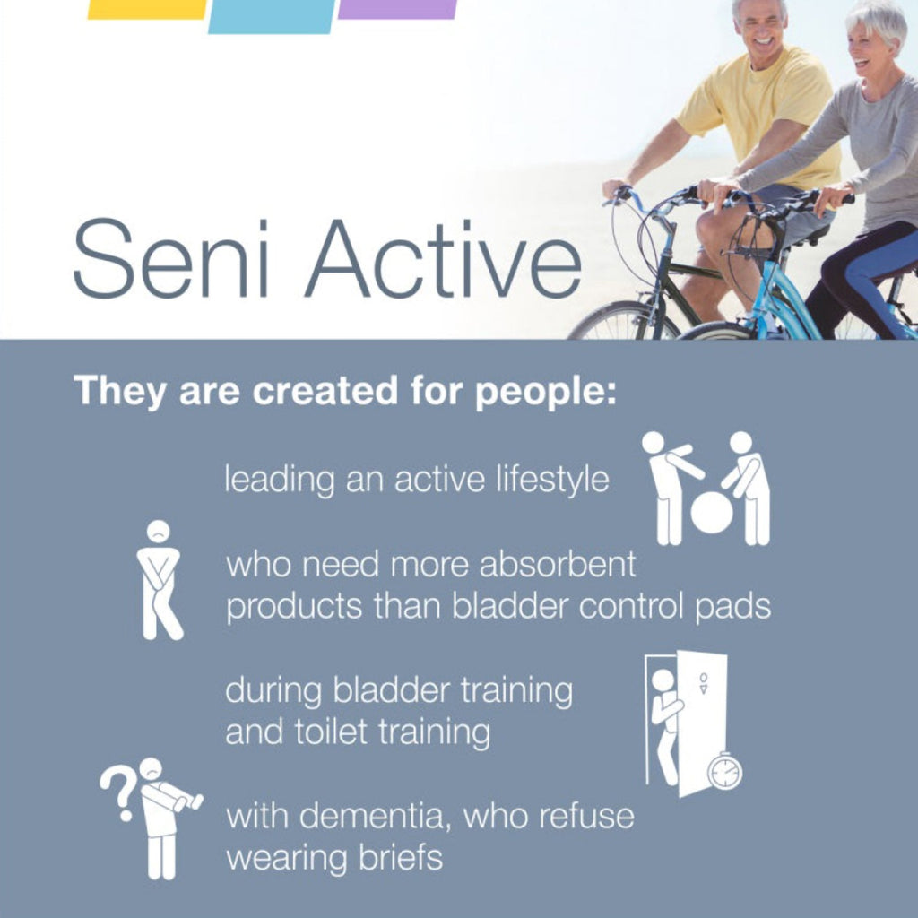 Seni® Active Super Plus Overnight Heavy Absorbent Underwear, Extra Large S-XL16-AP1
