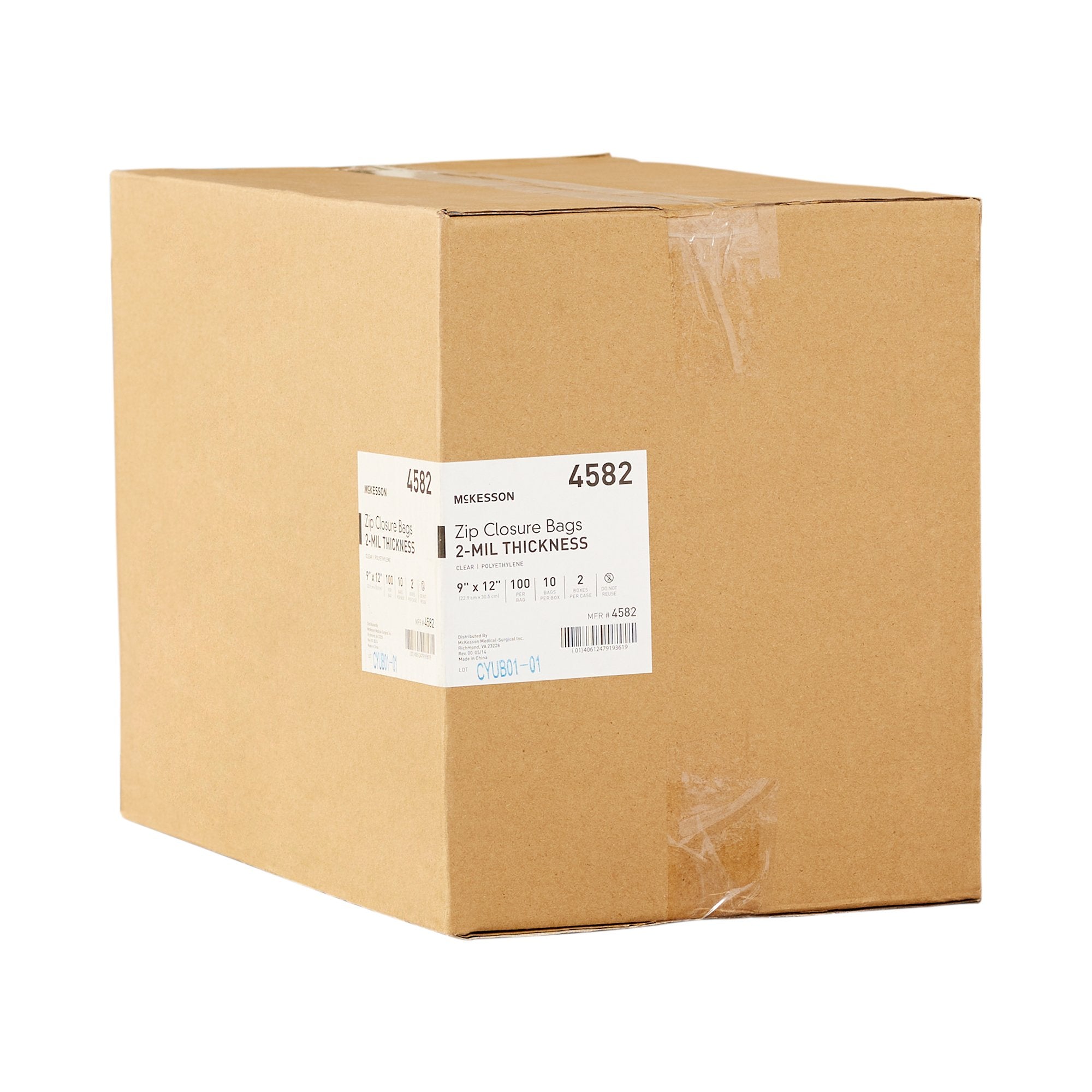 McKesson Zip Closure Bag, 9 X 12 Inches 4582