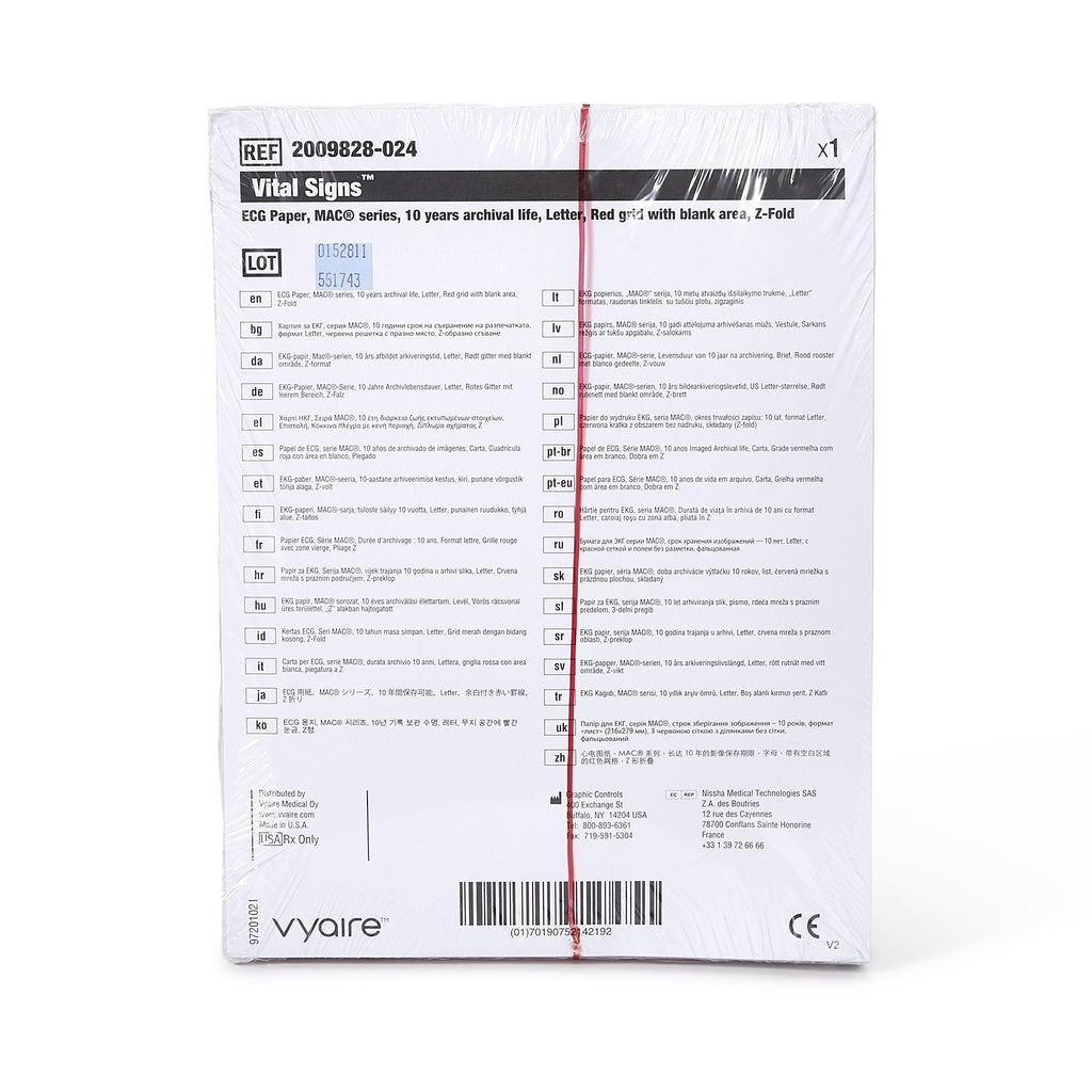 GE ECG Recording Paper 2009828-024