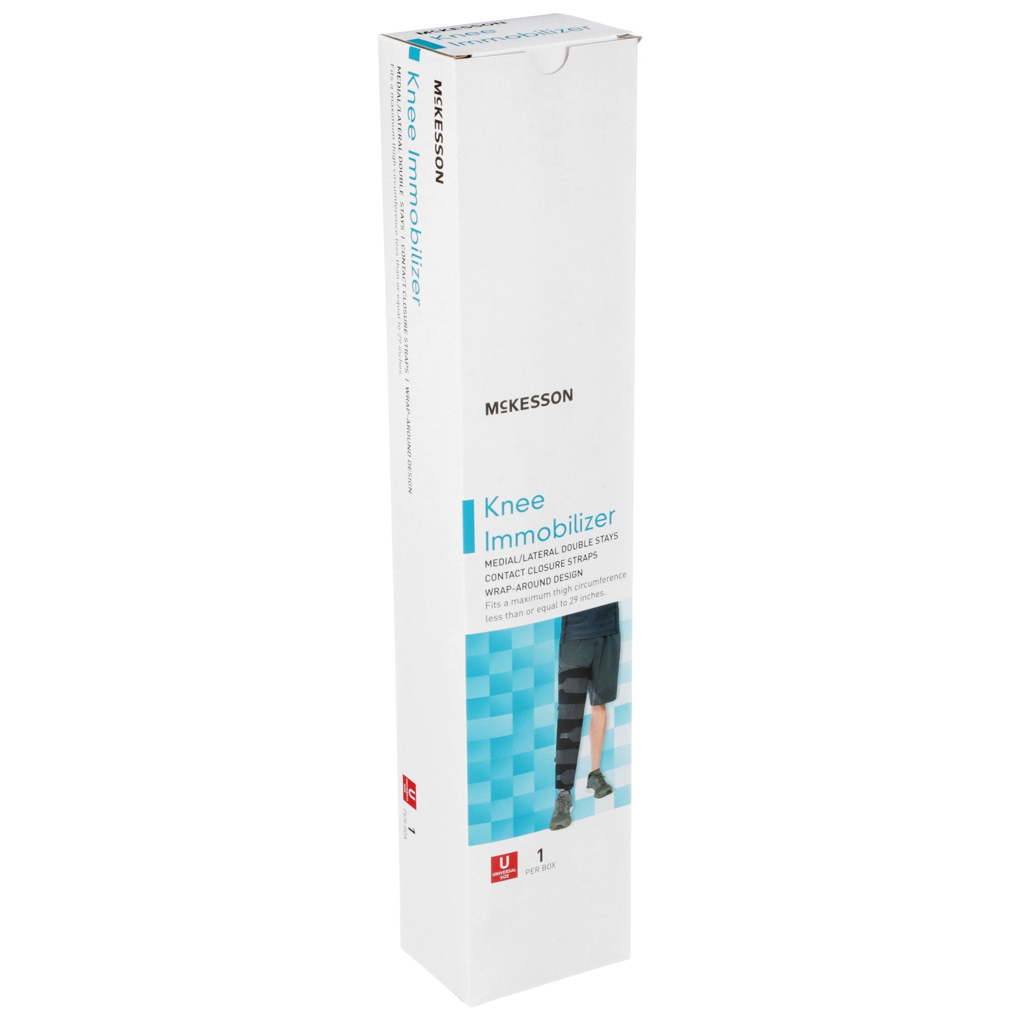McKesson Knee Immobilizer, 16-Inch Length, One Size Fits Most 155-79-96016