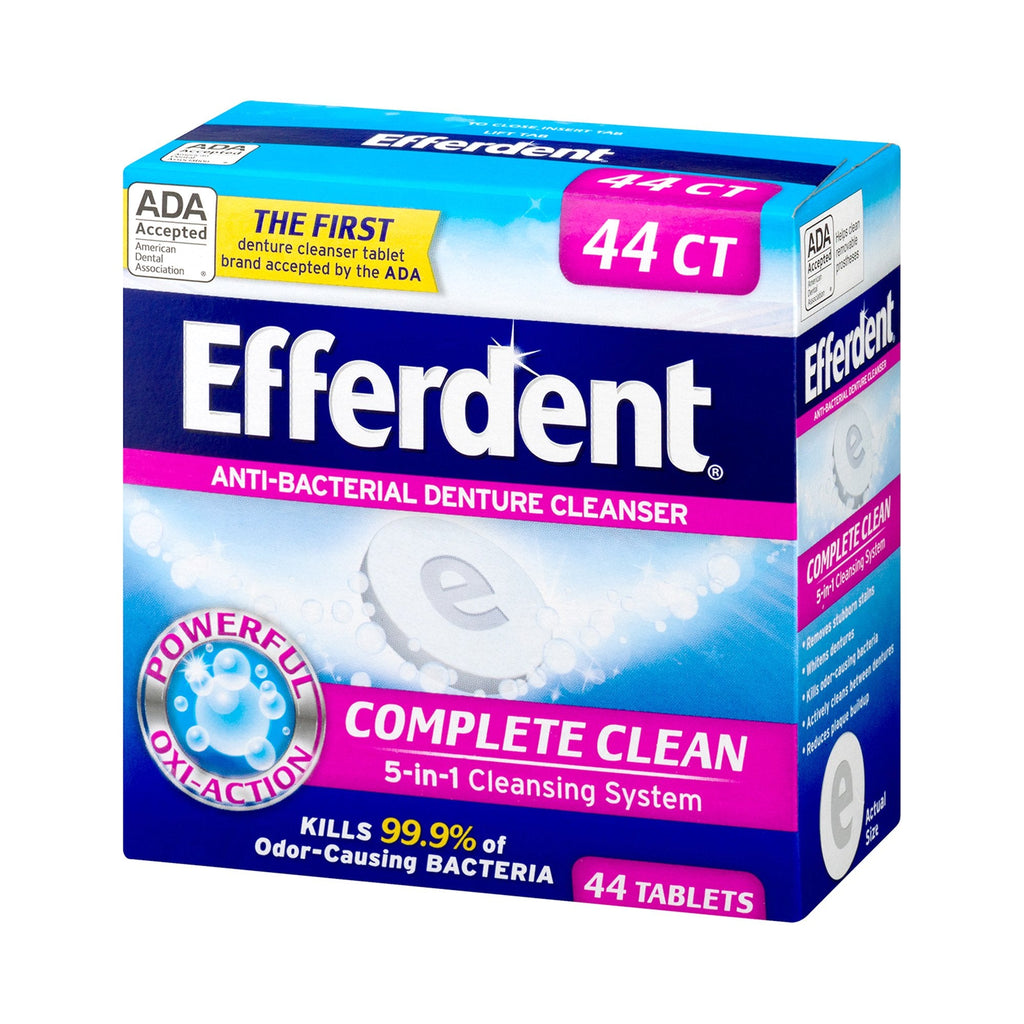 Efferdent® Denture Cleaner, 44 Tablets per Box 81483201586