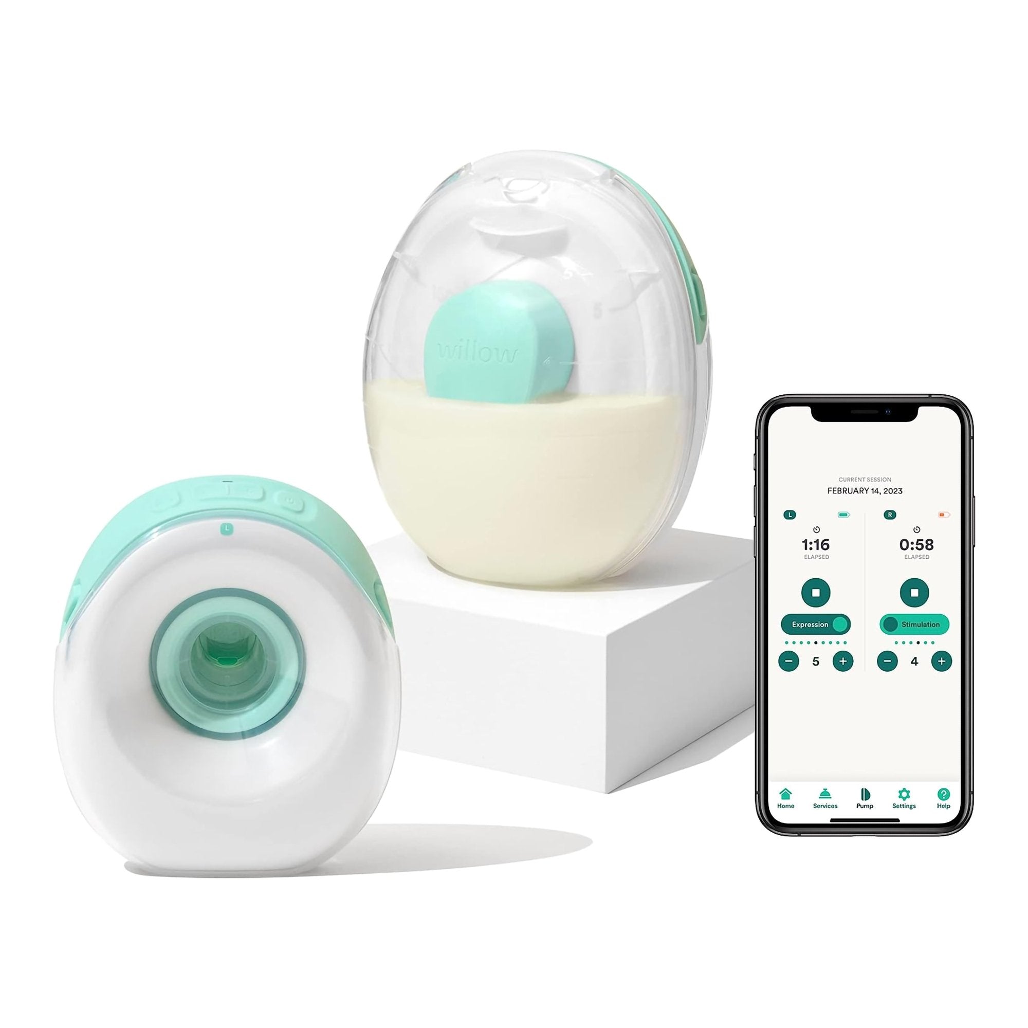 Willow Go™ Wearable Double Electric Breast Pump Kit PDL60
