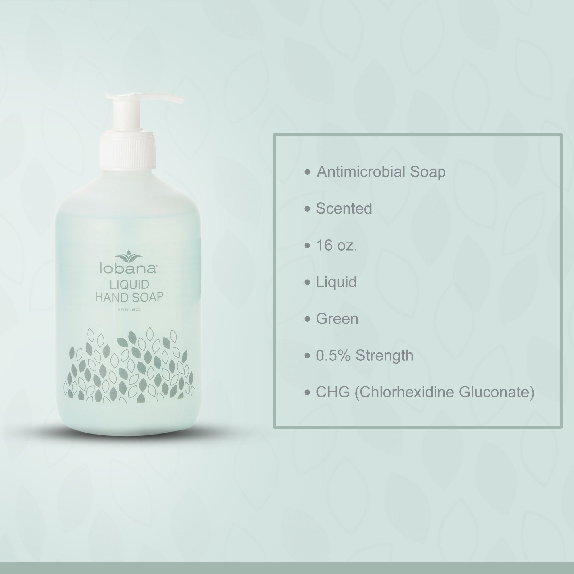 Lobana® Liquid Hand Soap, 16-ounce pump bottle 3220-02