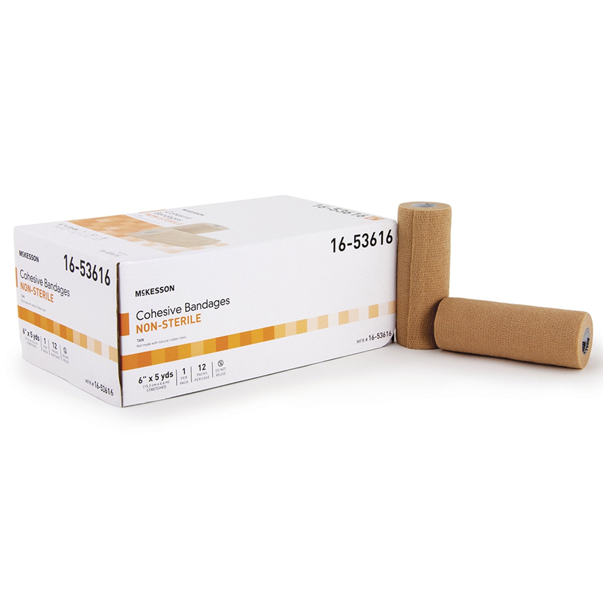 McKesson Self-adherent Closure Cohesive Bandage, 6 Inch x 5 Yard 16-53616