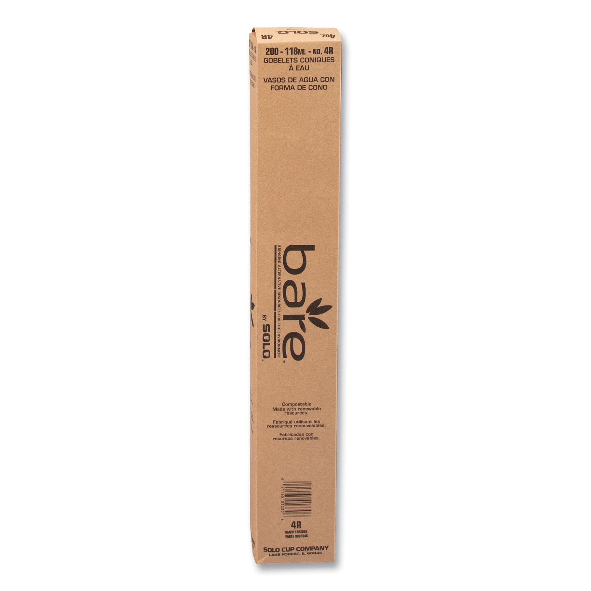Bare® Paper Cone Drinking Cup, 4-ounce capacity 4R-2050