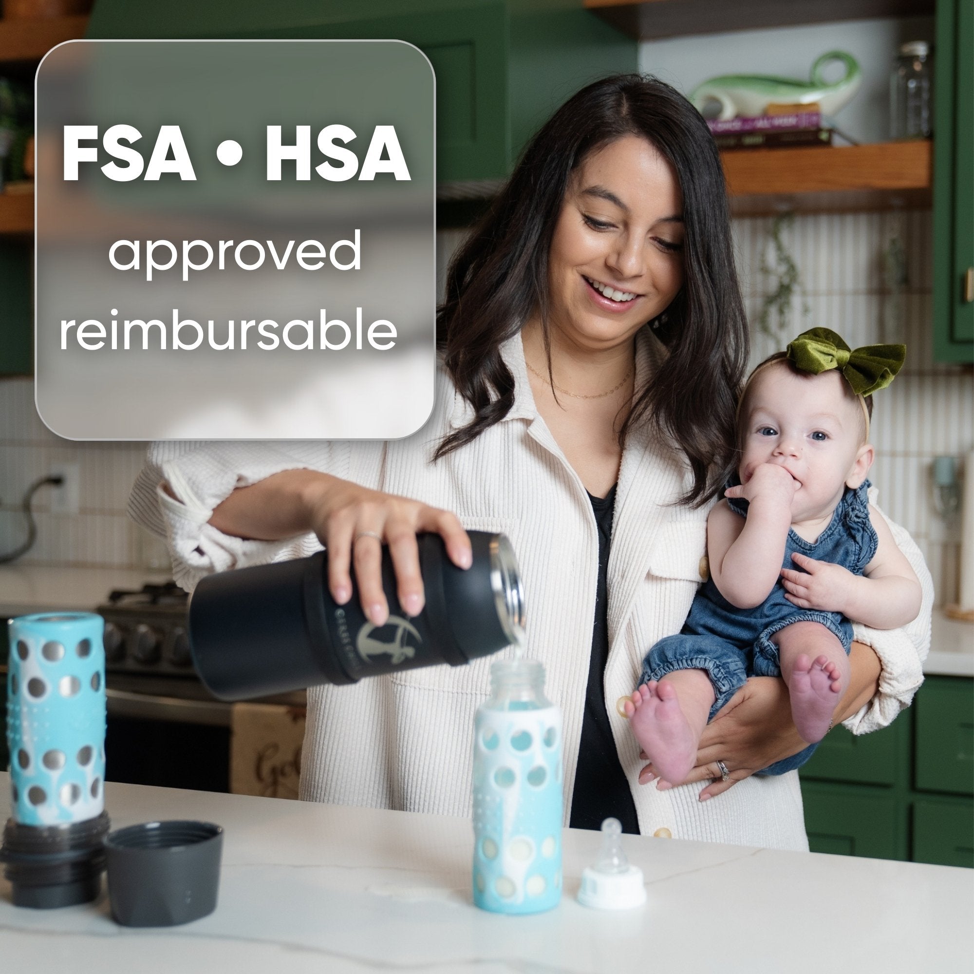 Ceres Chill OG Stainless Steel Breast Milk Chiller Container, Blue & Pink Ombre CC-1-BC-L-MB