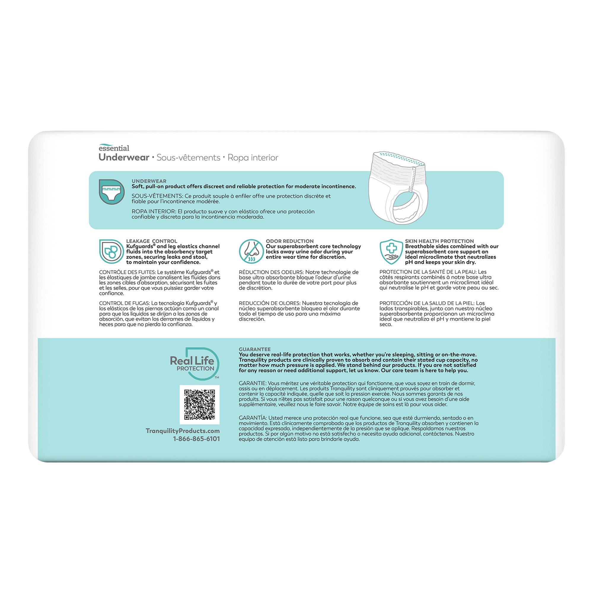 ComfortCare™ Absorbent Underwear, Large 2976-100