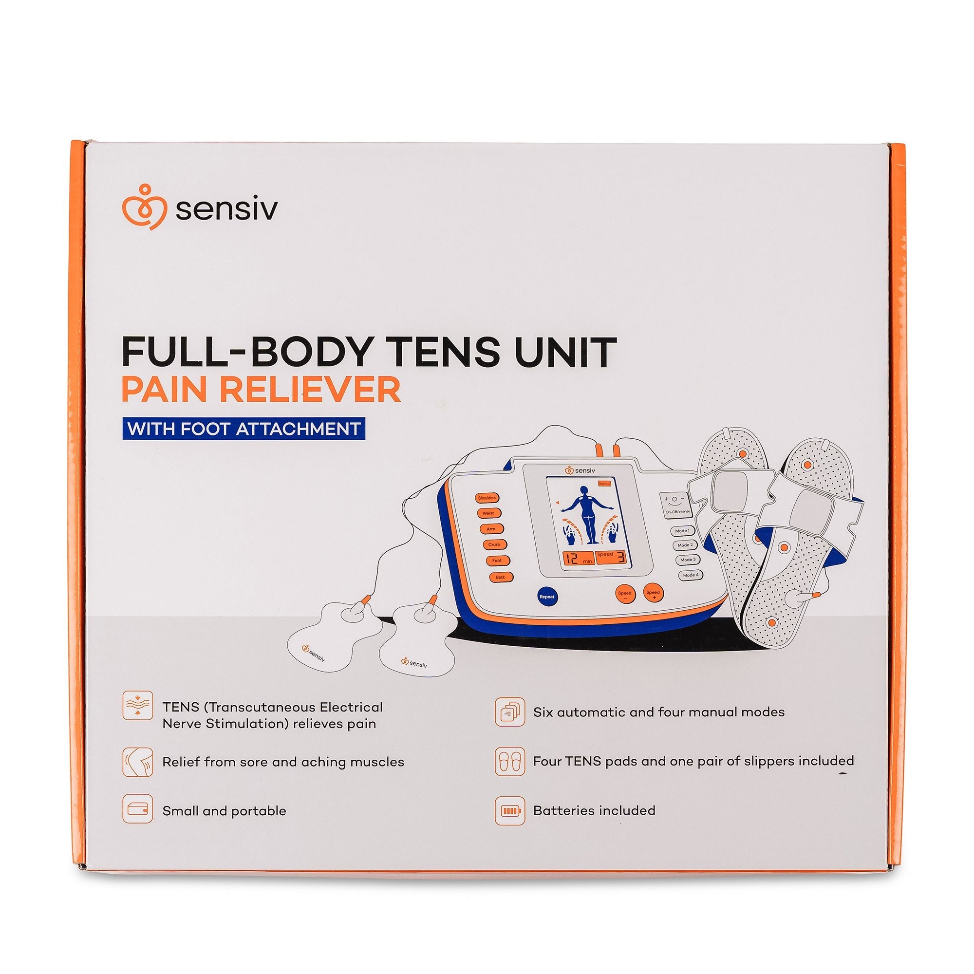 Sensiv Full-Body TENS Pain Relief Therapy with Foot Attachment SENTENSF