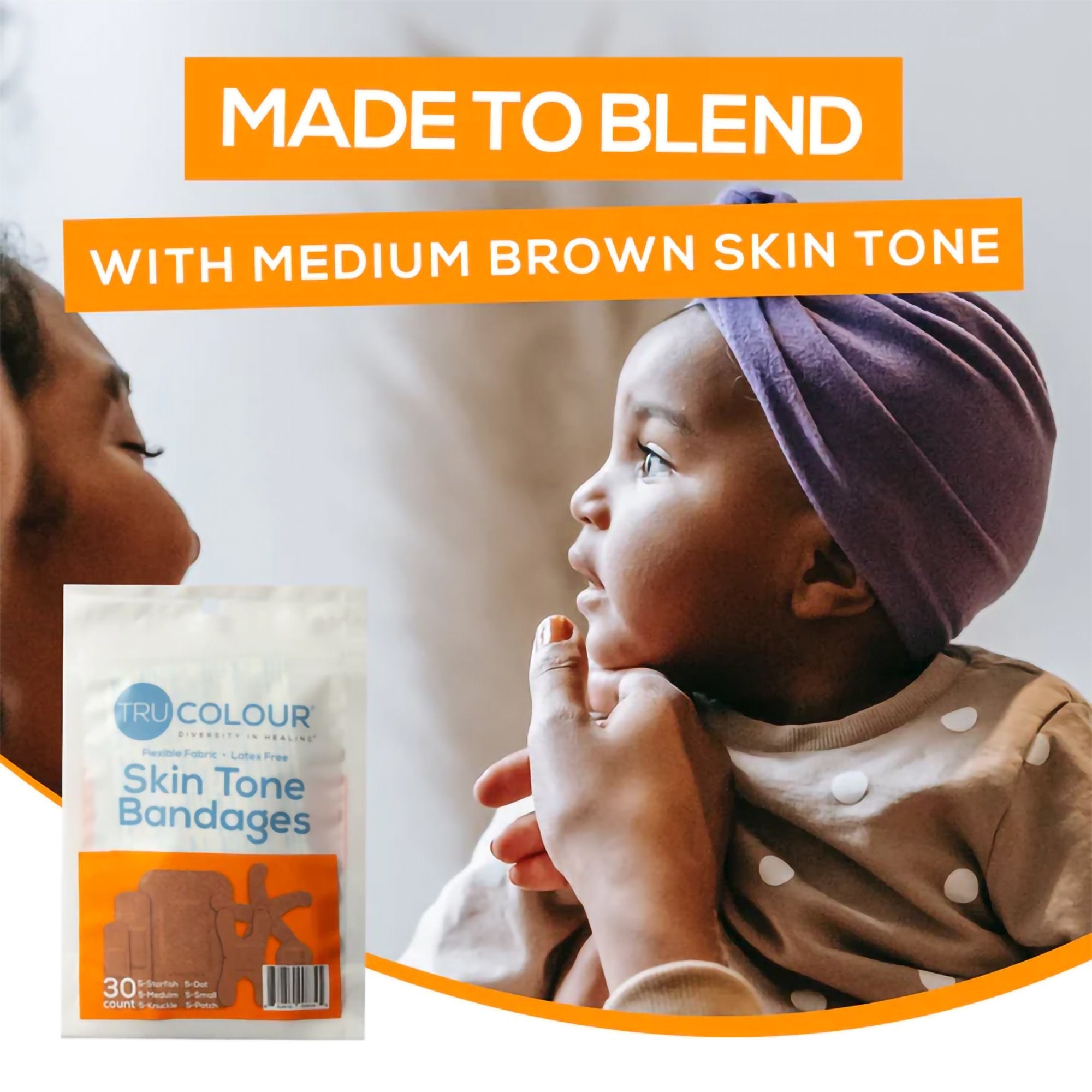 TruColour® Brown Adhesive Strips, Assorted Shapes and Sizes TCB-NASD