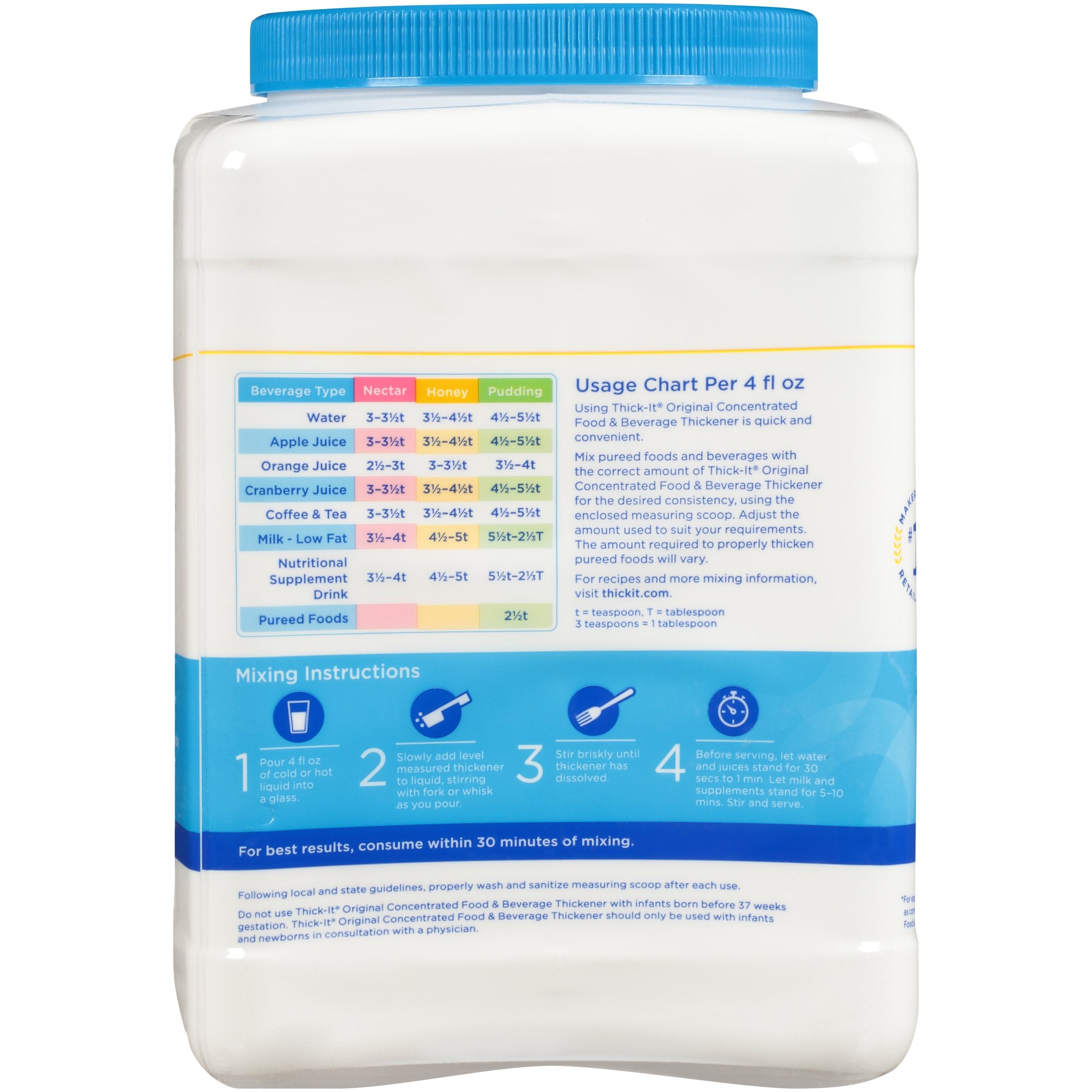 Thick-It® Original Concentrated Food and Beverage Thickener, 36-ounce canister J587-C6800