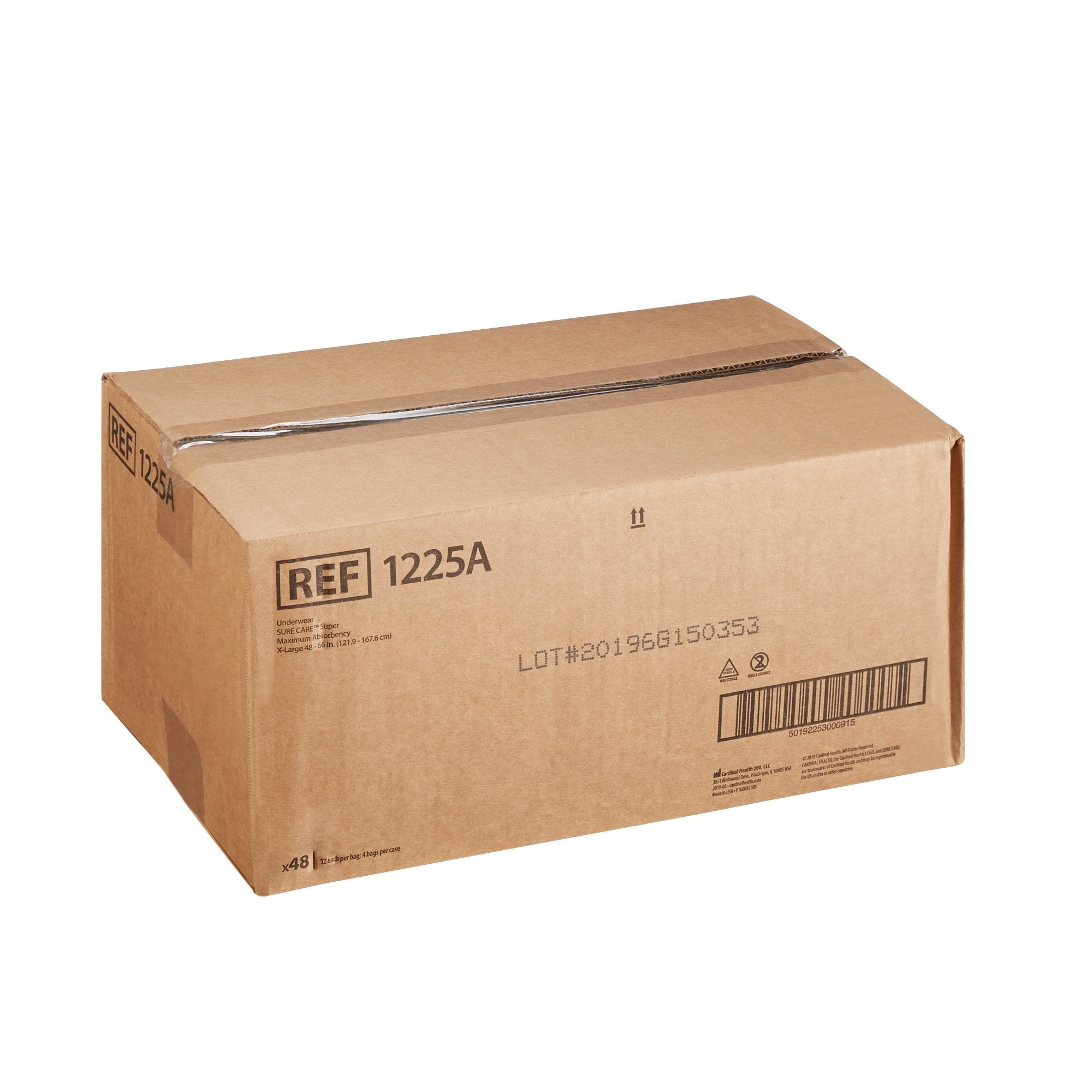 Sure Care Super Protective Incontinence Underwear Maximum Absorbency Extra Large 1225A