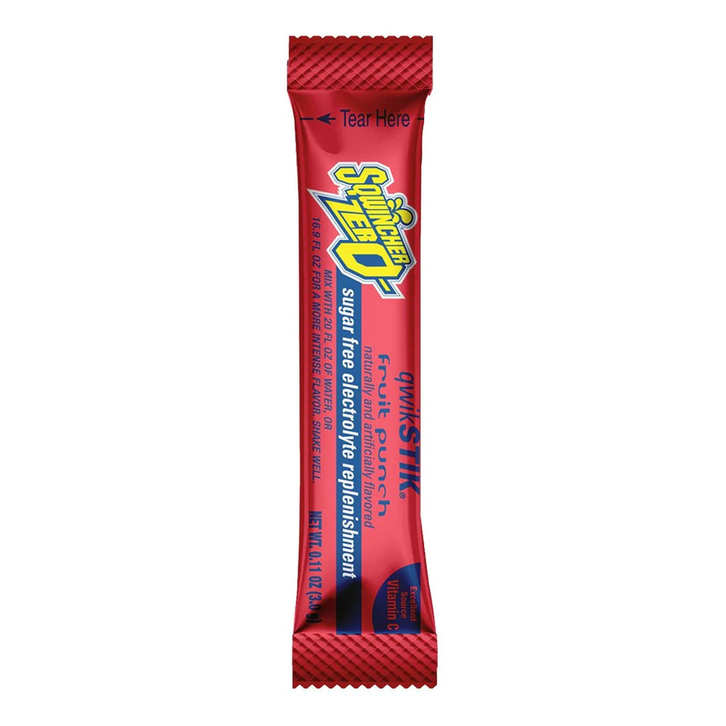 Sqwincher® Quik Stik® Zero Fruit Punch Electrolyte Replenishment Drink Mix 159060102