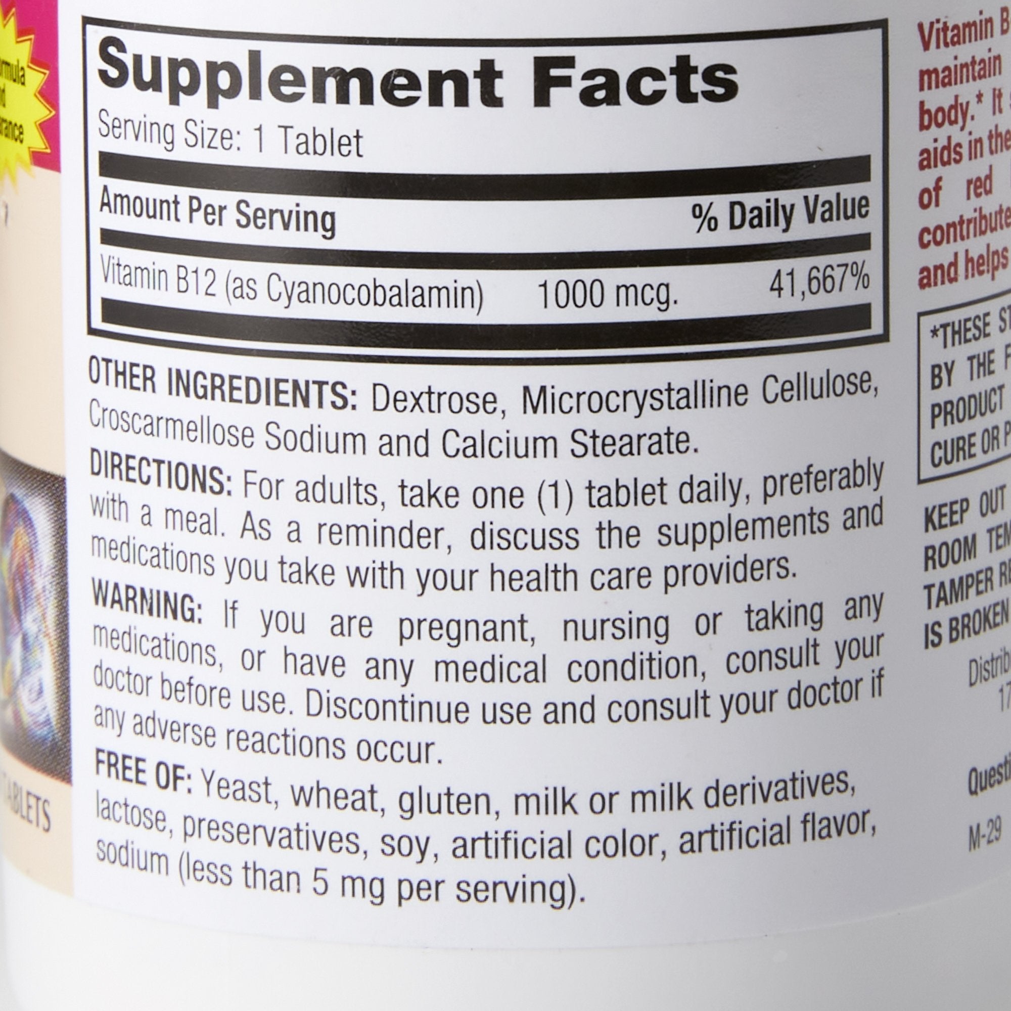 Major® Vitamin B-12 Vitamin Supplement 10006070022