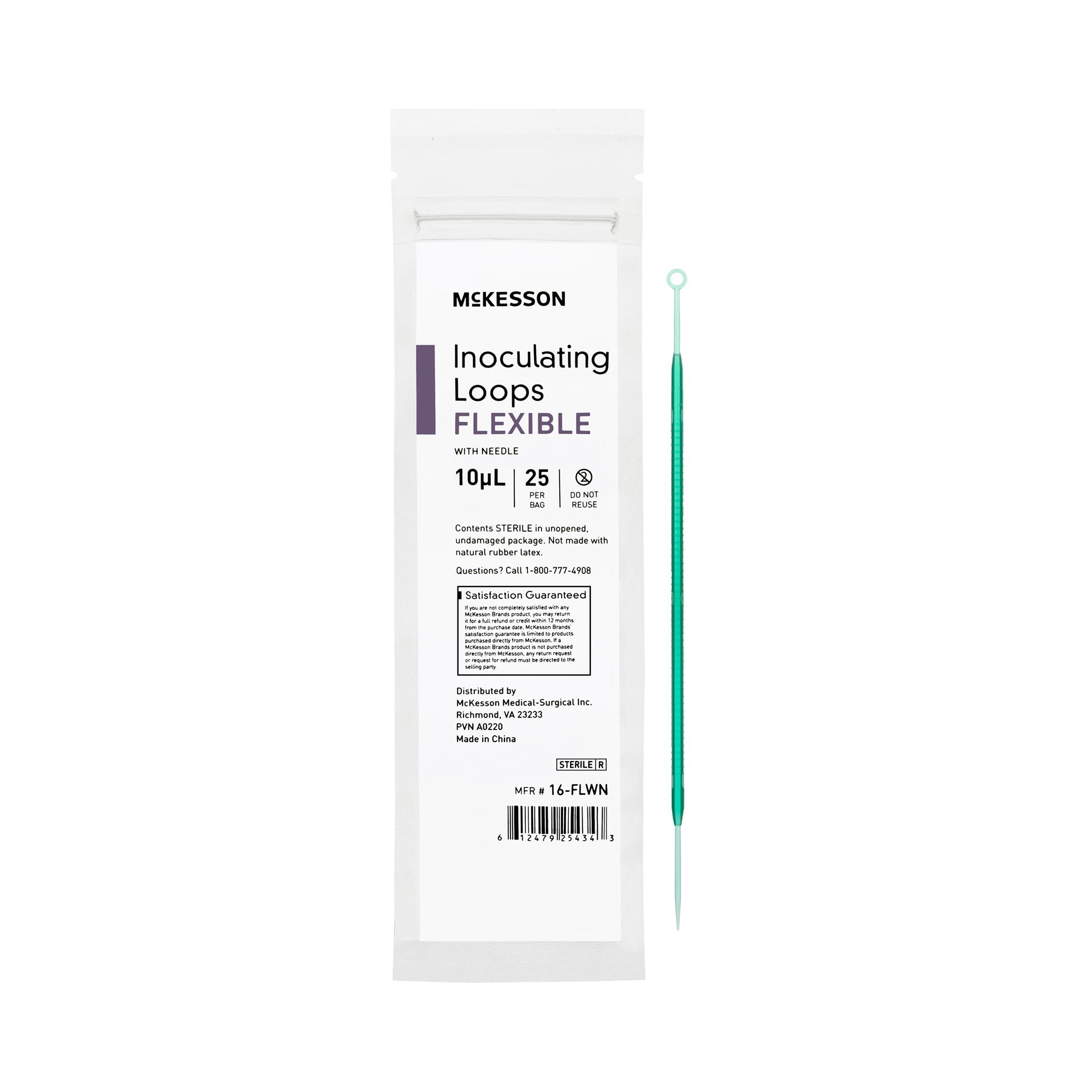 McKesson Inoculating Loop with Needle, 10 µL 16-FLWN