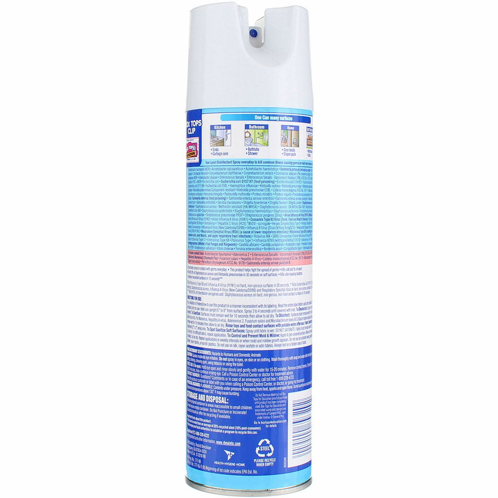 Lysol® Disinfectant Spray Crisp Linen® Scent, Aerosol Can, 19 oz. RAC79329CT