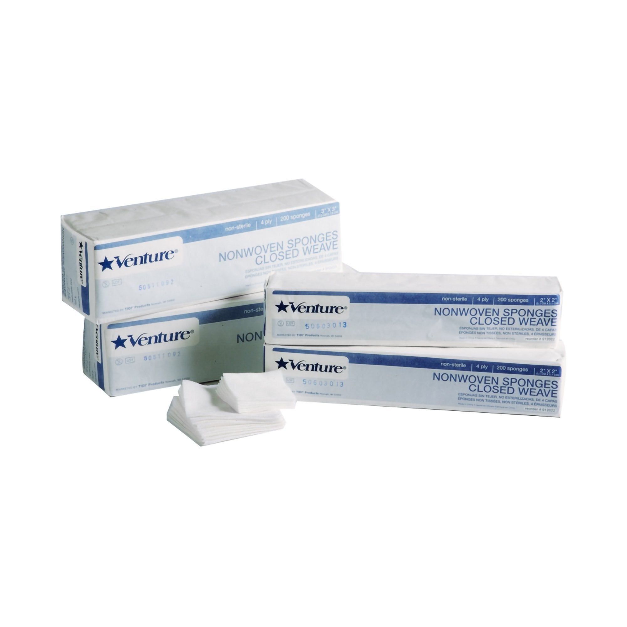 Omnisorb® Nonwoven Sponge, 2 x 2 Inch, 4-Ply 942022