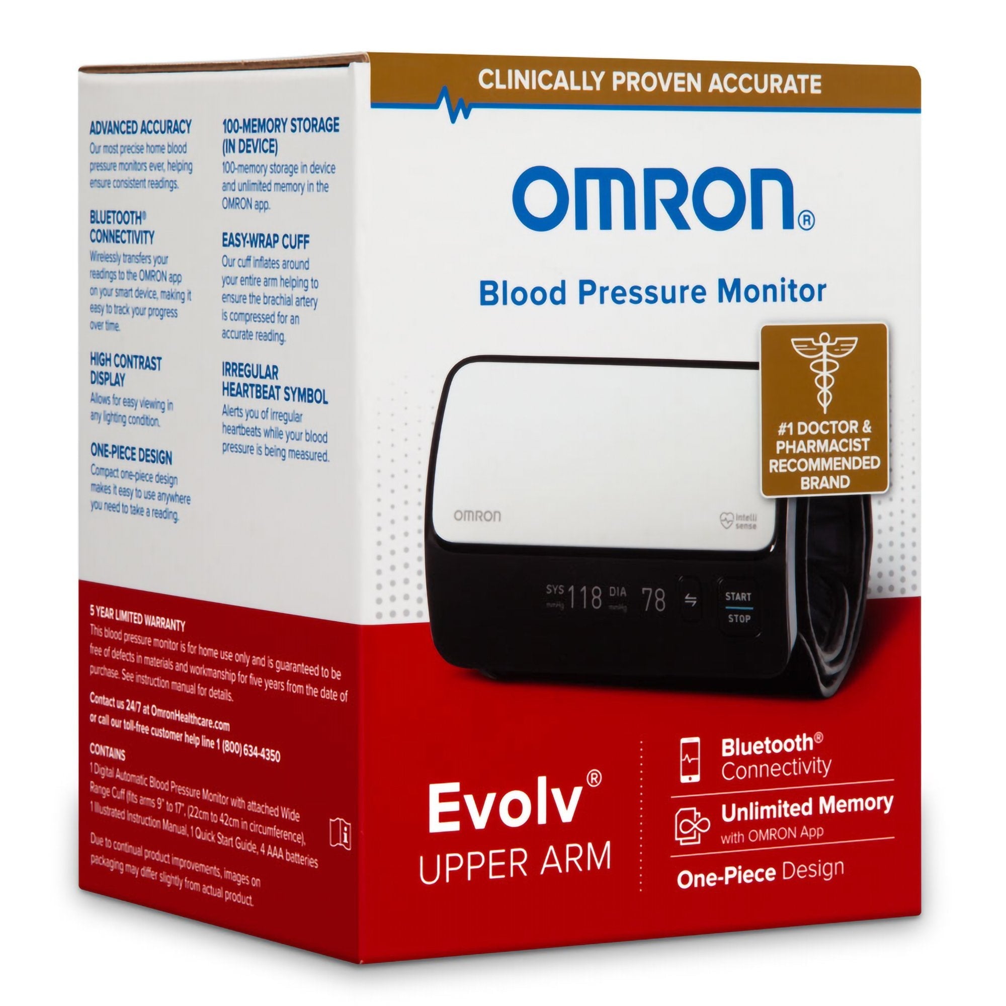 Evolv® Wireless Upper Arm Blood Pressure Monitor BP7000