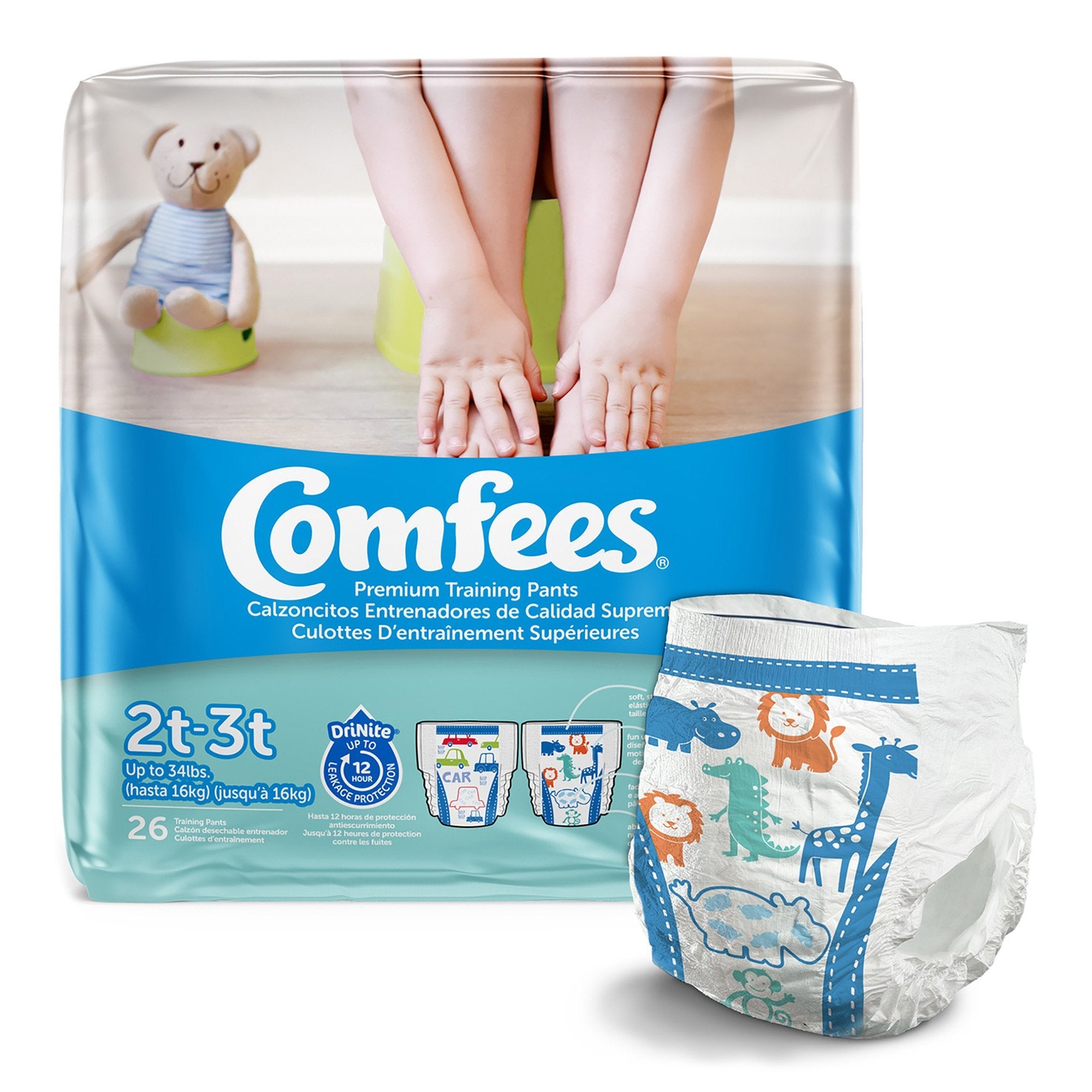 Attends Comfees® Training Pants, 12-Hour Protection, Male Toddler CMF-B2