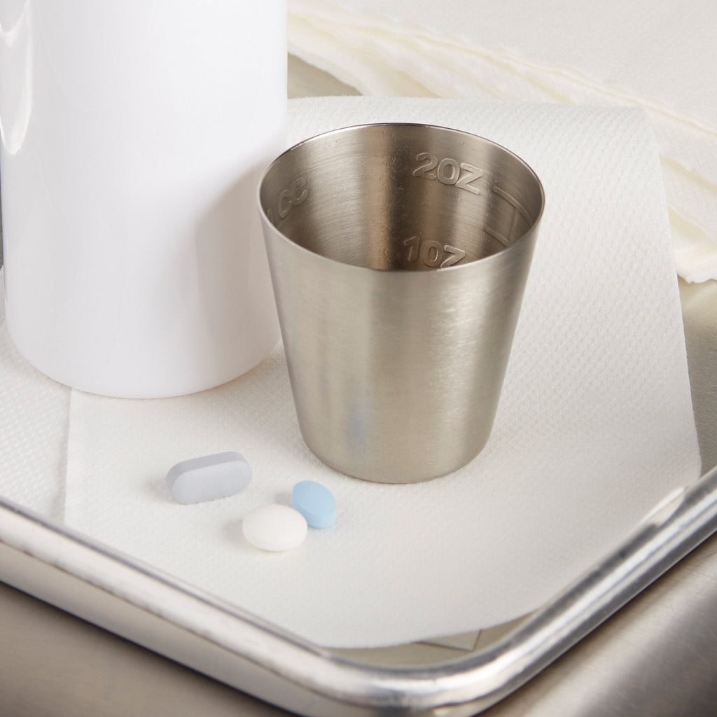 McKesson Argent™ Stainless Steel Graduated Medicine Cup, 2-ounce capacity 43-1-015